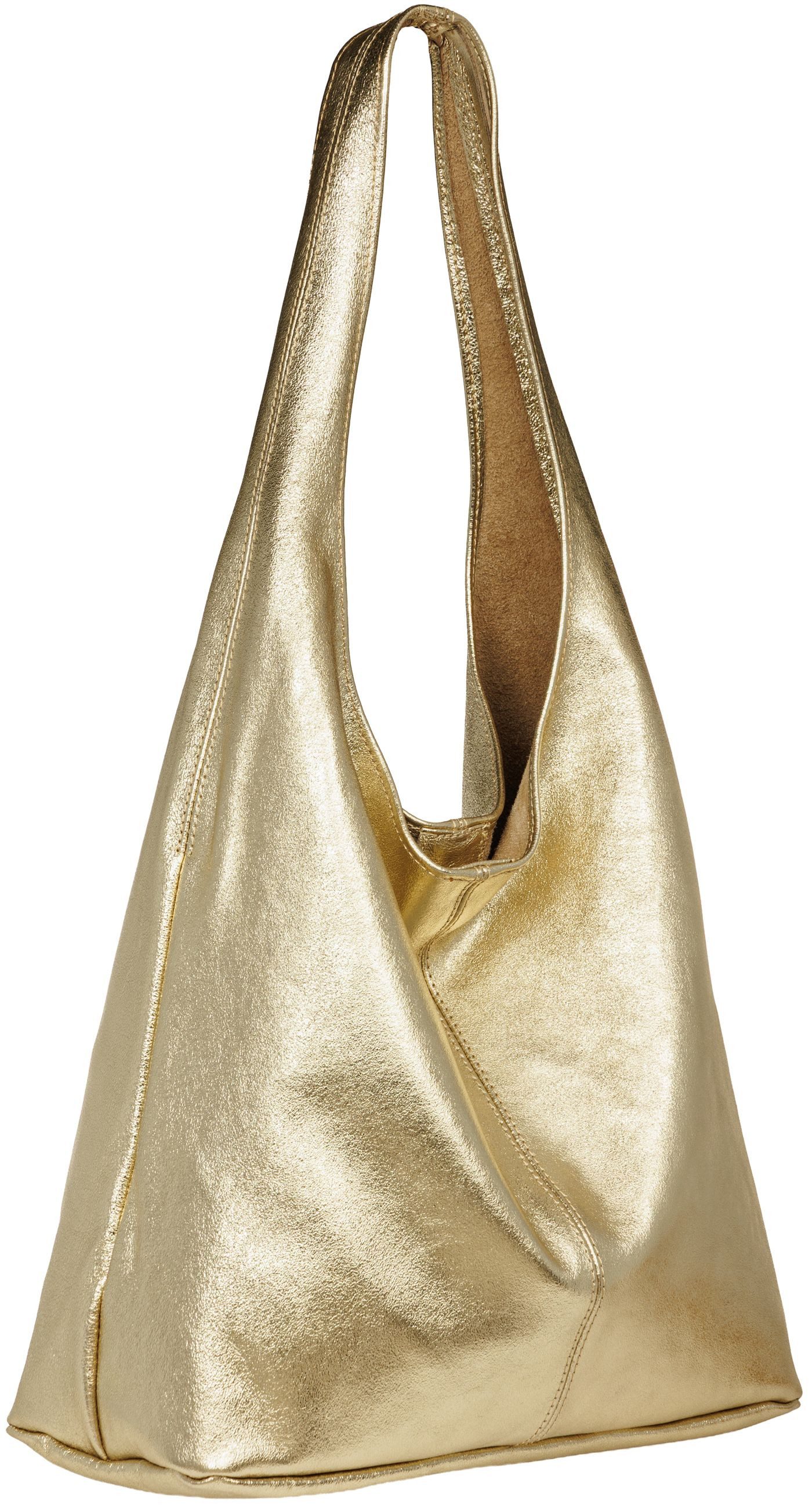 Caspar Schultertasche große Damen Wildleder Tasche Hobo Bag - CLASSIC LINE günstig online kaufen
