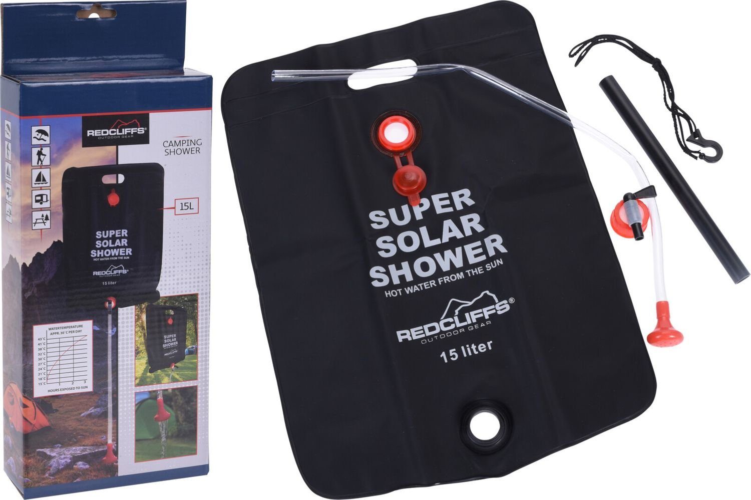 Koopman Gartendusche Campingdusche Gartendusche Solardusche Outdoordusche Pooldusche