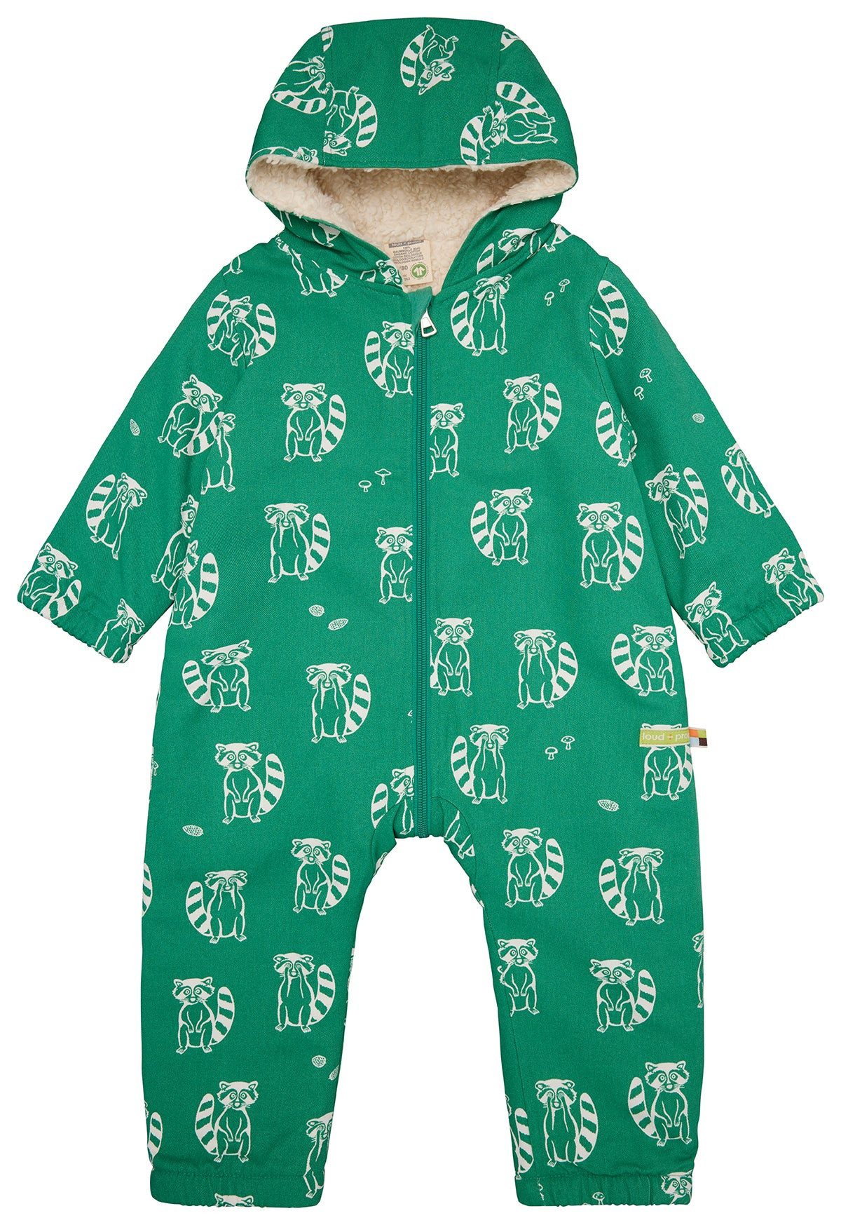 loud + proud Overall mit Teddyfutter Biobaumwolle, GOTS