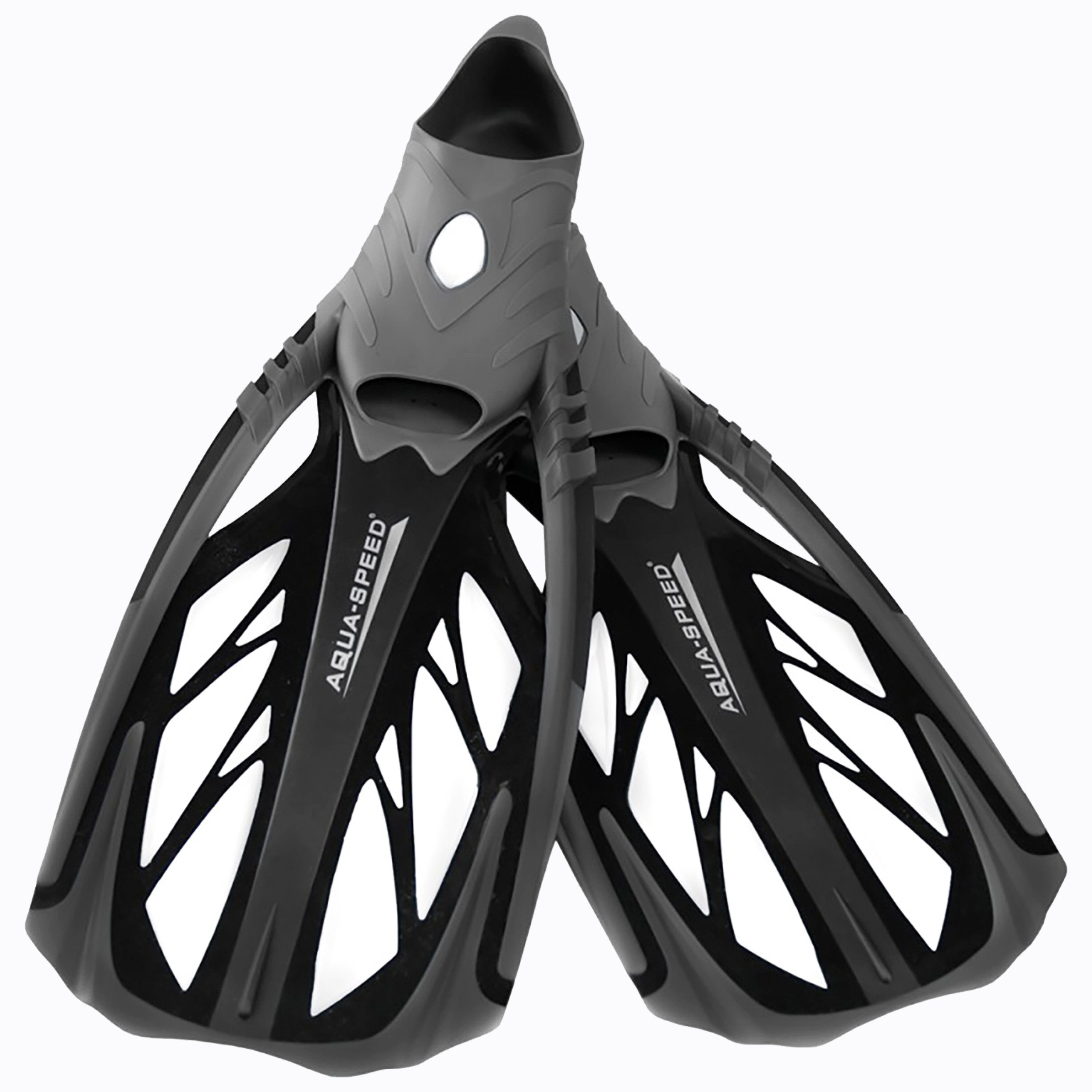 Aqua Speed Flosse INOX – Flexibel, leicht & leistungsstark Größe 44/45 (Rutschfeste Flossen mit starker Flexibilität für besten Halt), Gepolsterte Kanten – Verhindert Druckstellen & Reibung