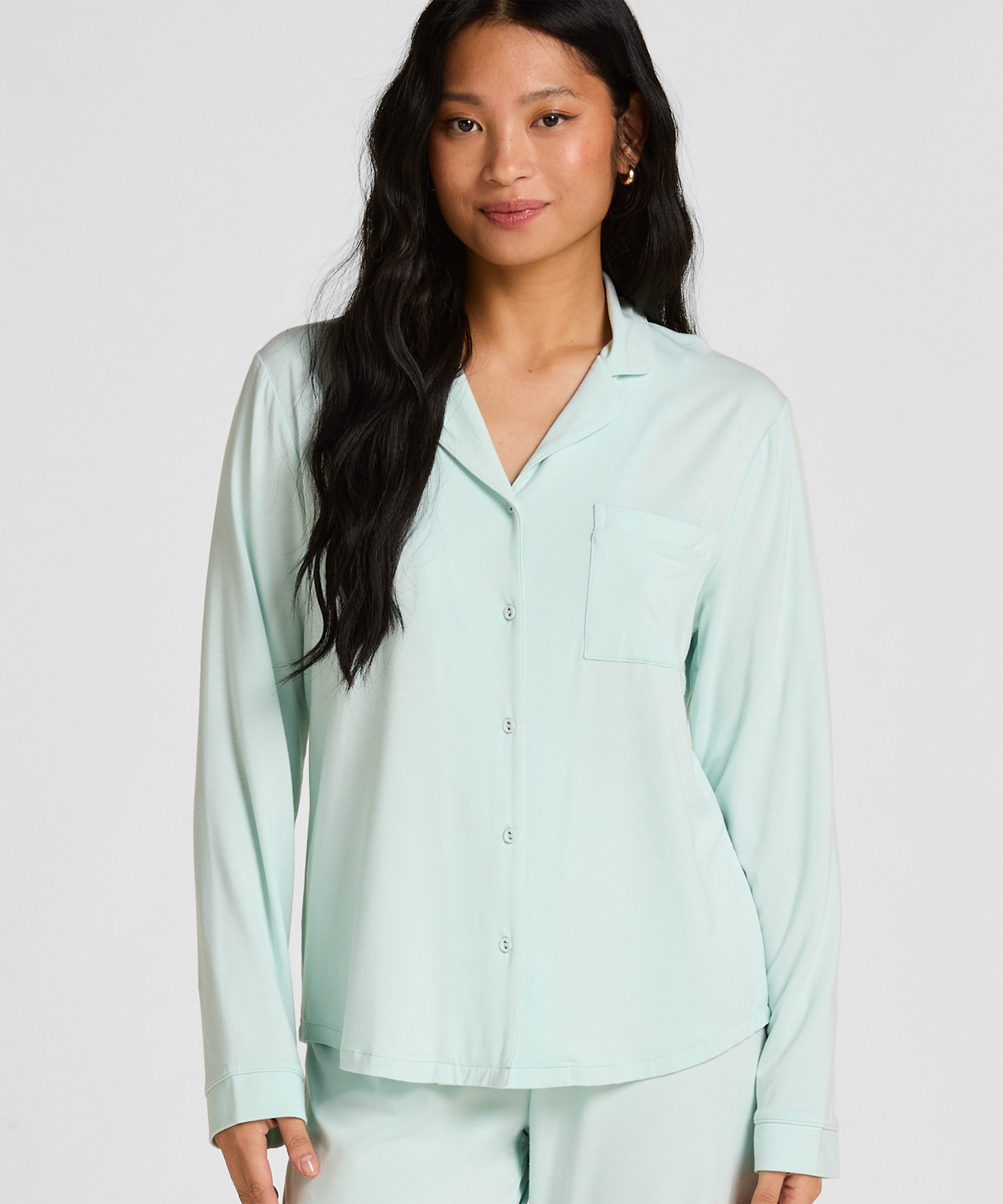 Hunkemöller Pyjama Langärmelige Jersey-Jacke Essential günstig online kaufen