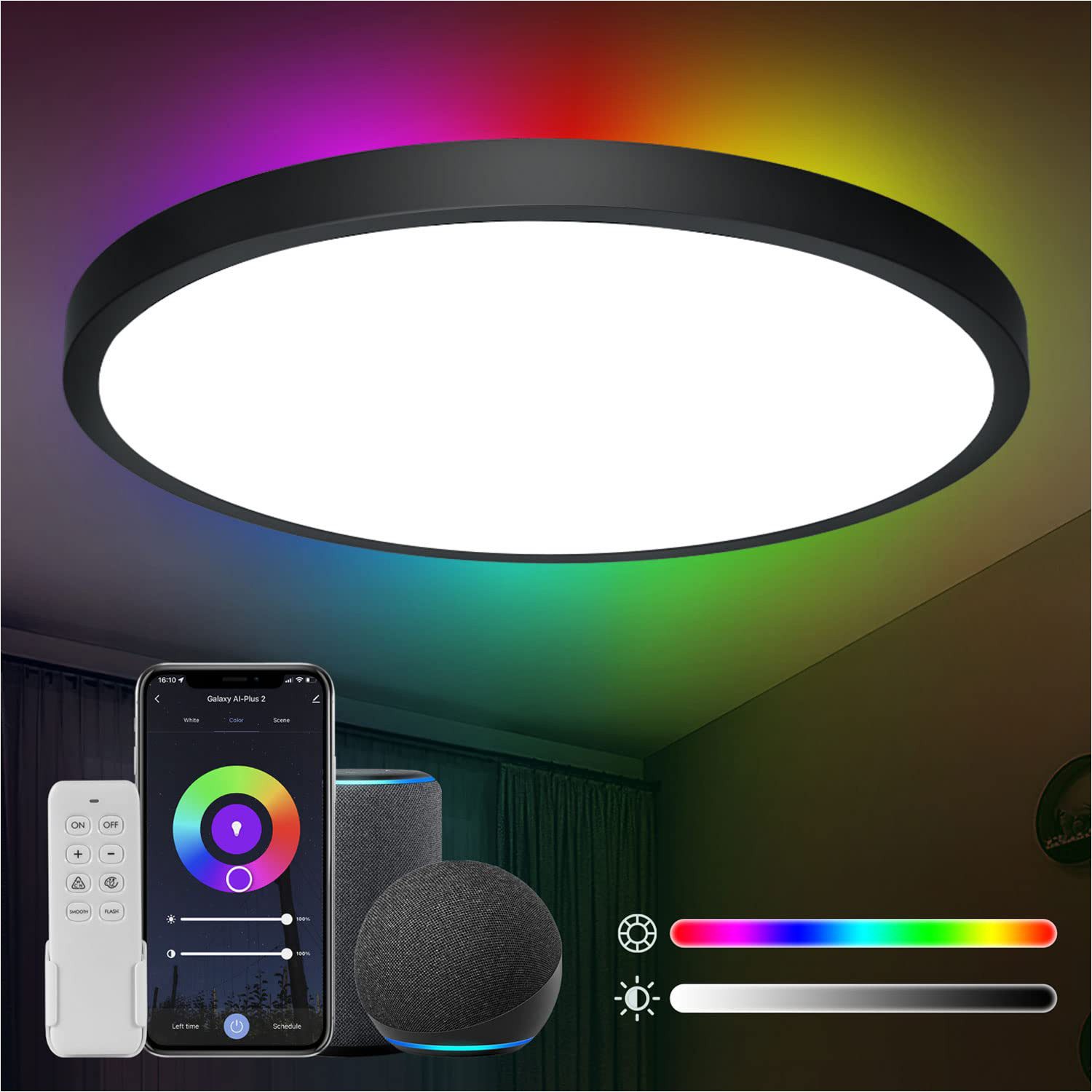 ANTEN LED Deckenleuchte 24W WIFI RGB günstig online kaufen
