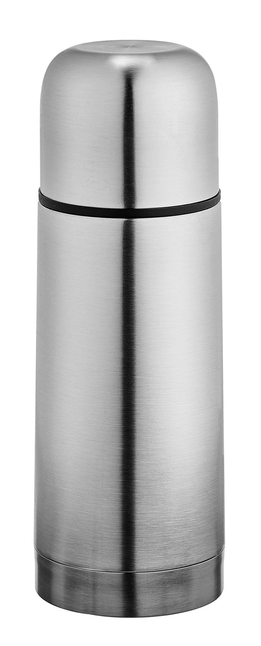 Goldhofer Thermoflasche Edelstahl: Thermoskanne-Flasche für heiße und kalte Getränke, Edestahl, Vaccum Technik, ein Knopf Verschluss