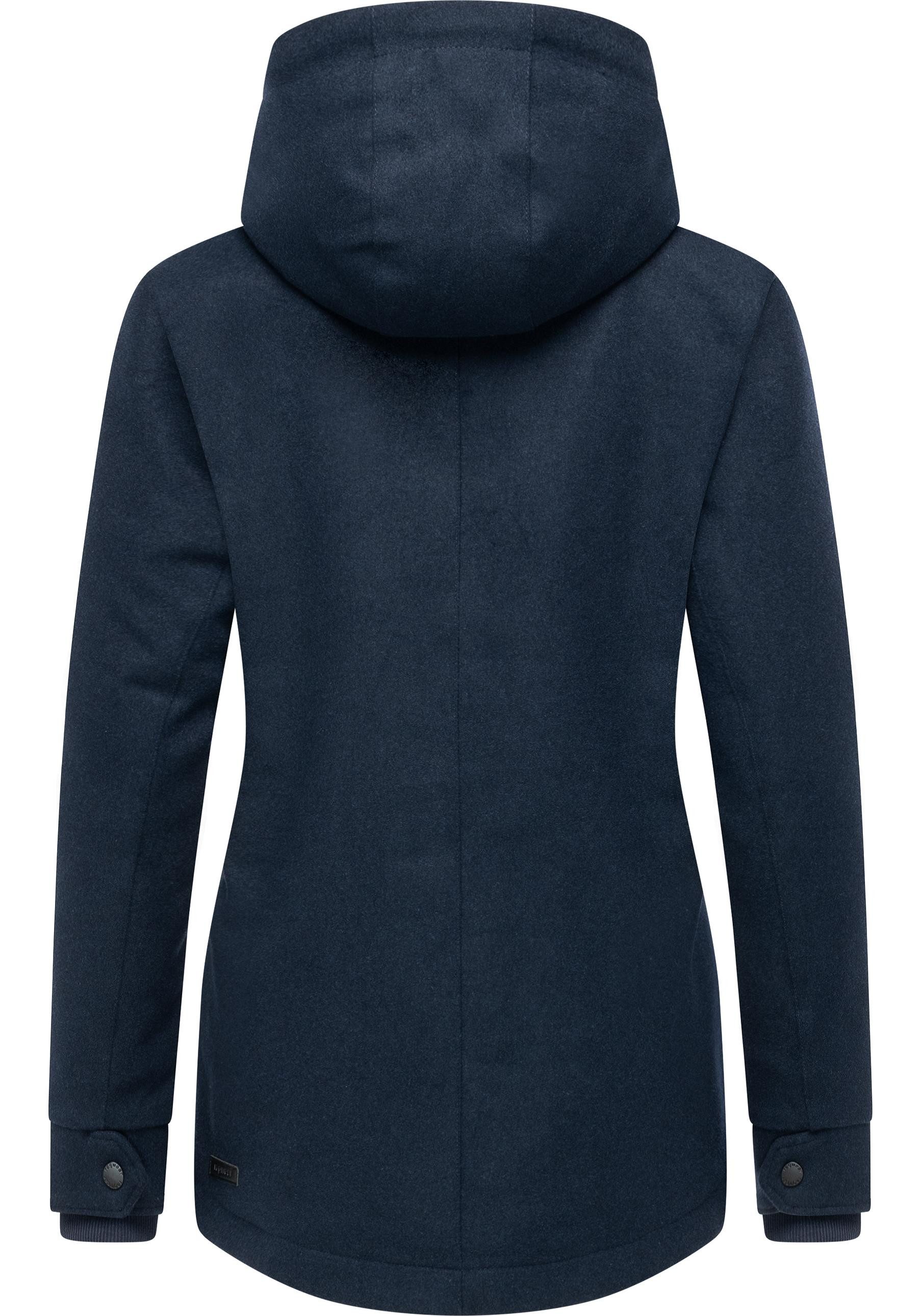 Ragwear Winterjacke Monadde Felt YOUMODO Wasserfeste warme Jacke mit Kapuze