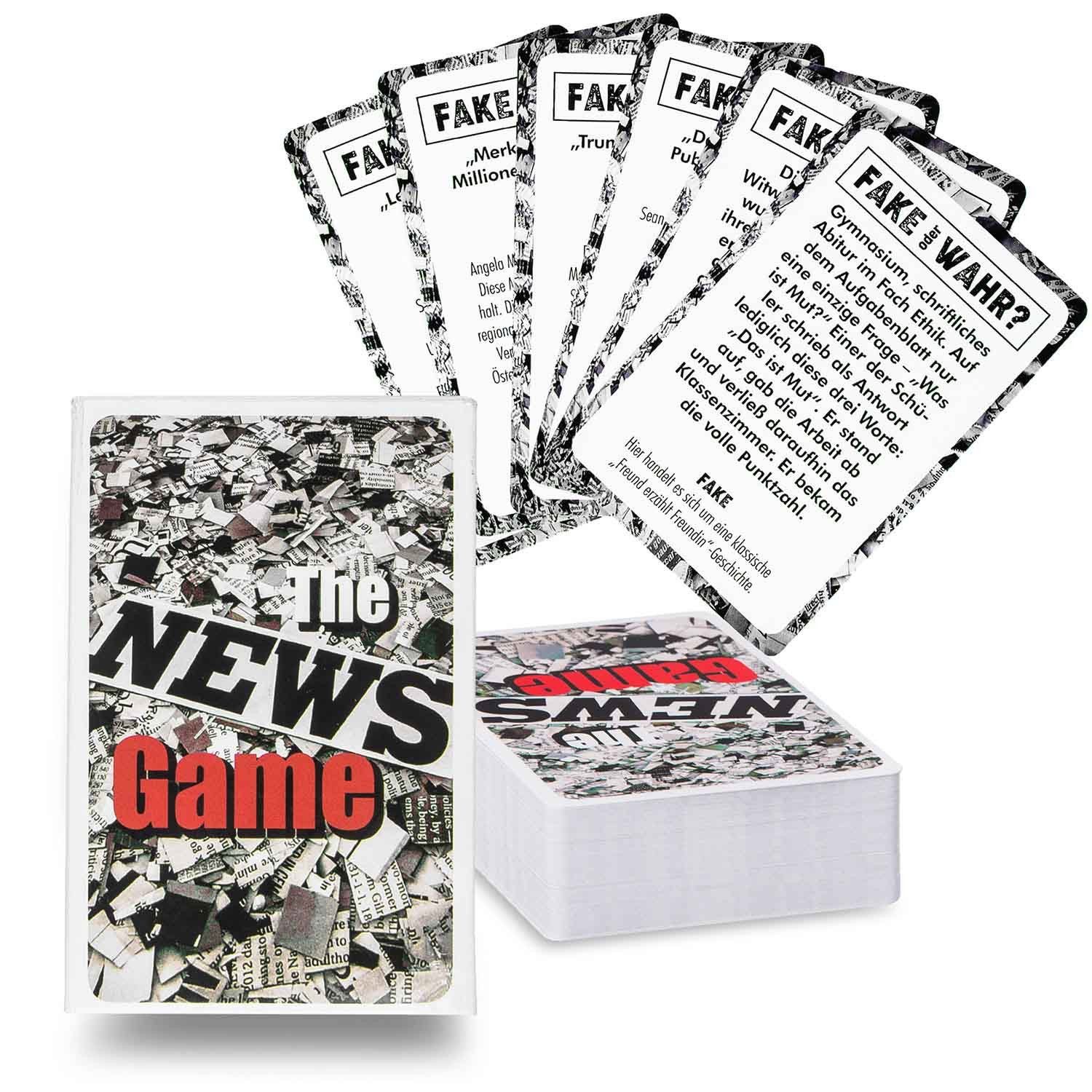 WAHR oder FAKE NEWS The News Game Kartenspiel Partyspiel Quartett der Wahrheit 