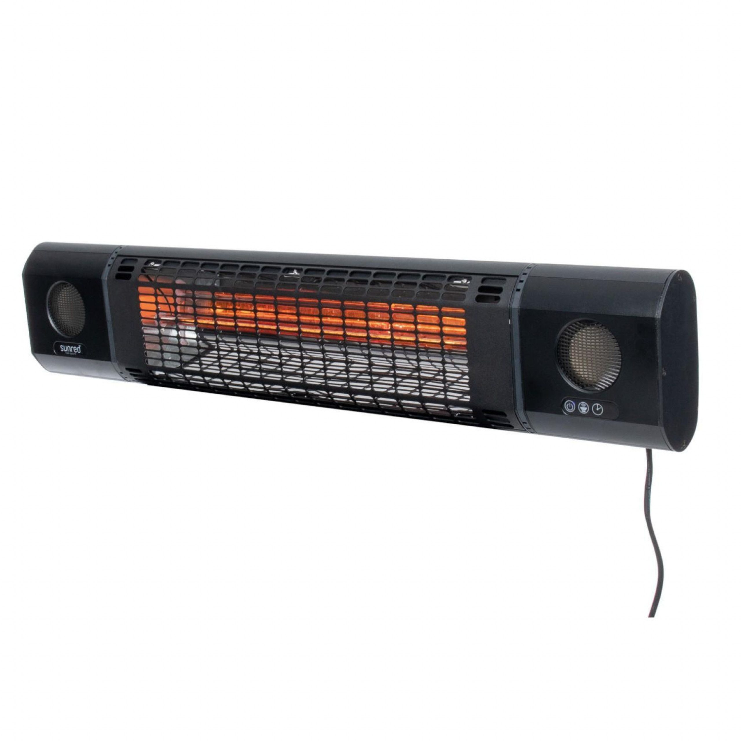 SUNRED® heat systems Heizstrahler SUNRED® Wand-Infrarot-Heizstrahler Heater Sun and Sound Ultra Wall