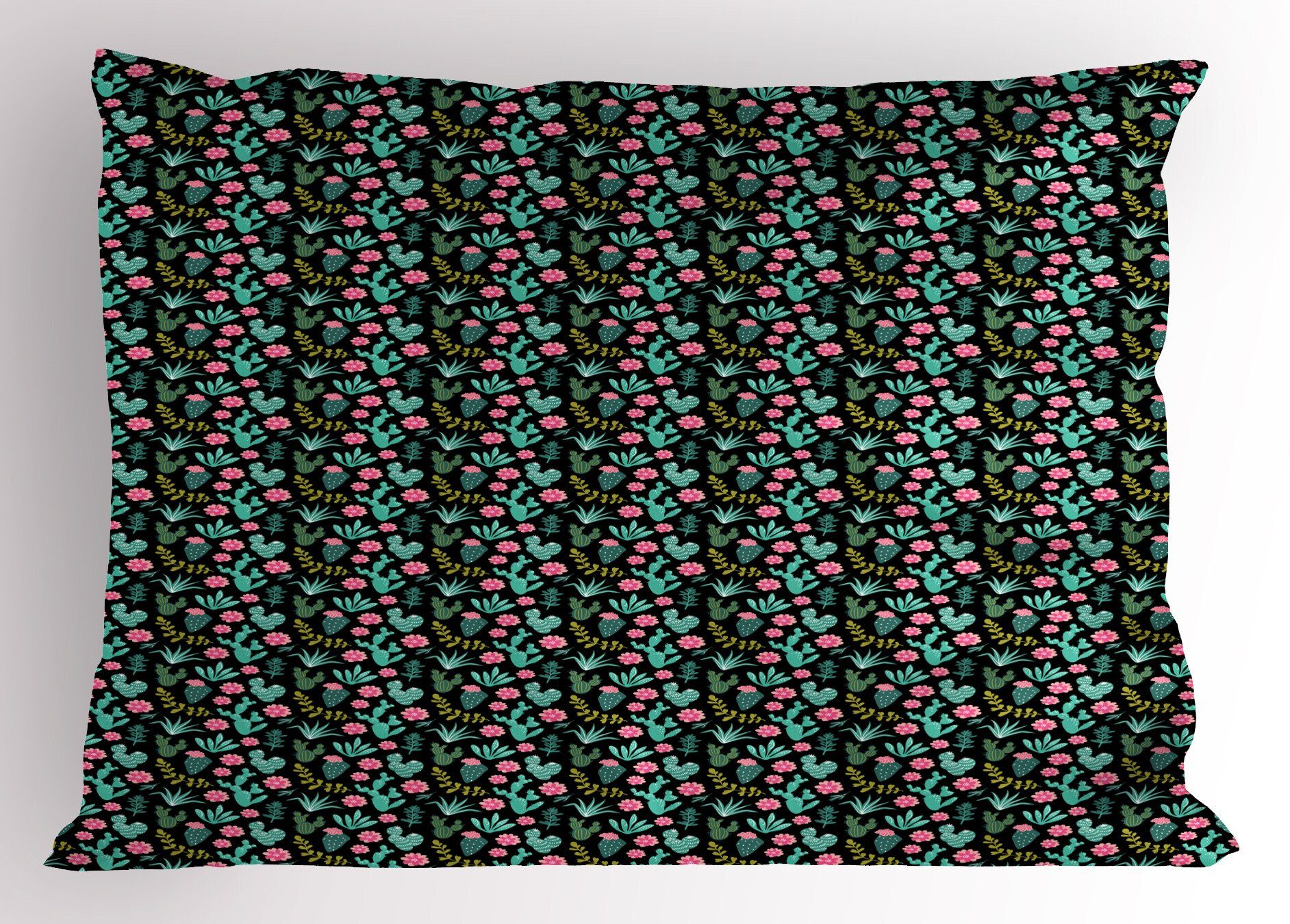 Abakuhaus Size Standard Kissenbezüge Dekorativer (1 Blumenhausgarten Stück), Kopfkissenbezug, Gedruckter Kaktus Wüste