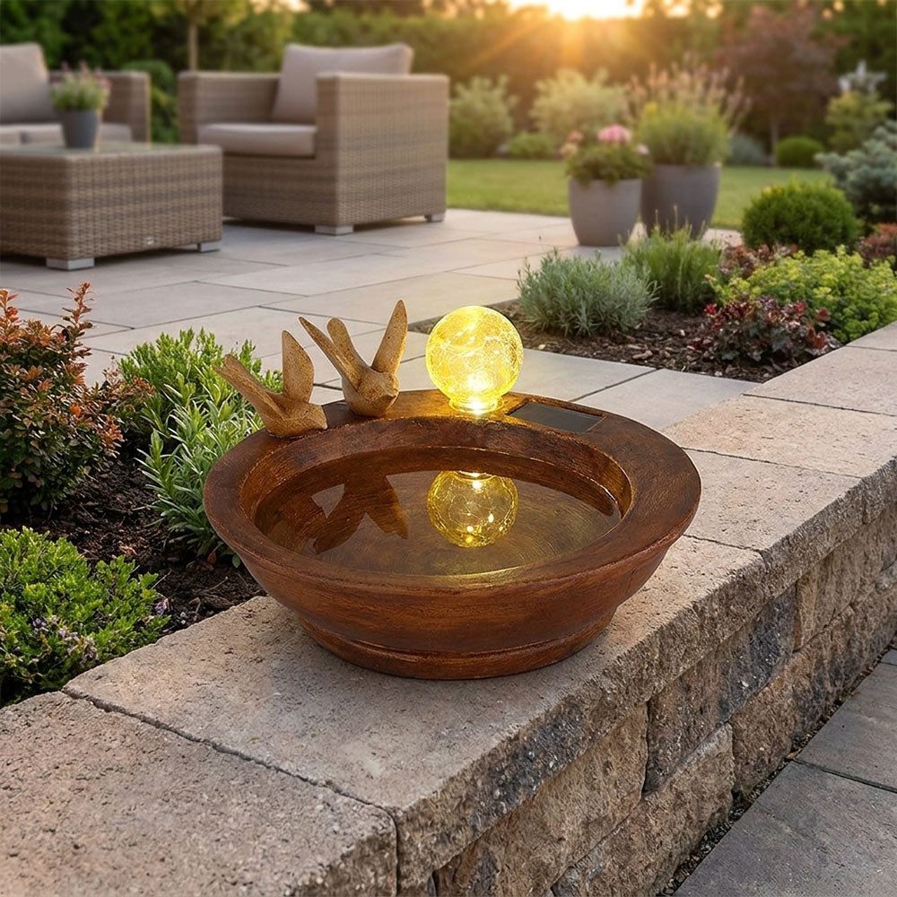 GLOBO LIGHTING LED Solarleuchte, LED-Leuchtmittel fest verbaut, Tageslichtweiß, Solar Lampe Outdoor Solarleuchte LED Solar Außenlampe