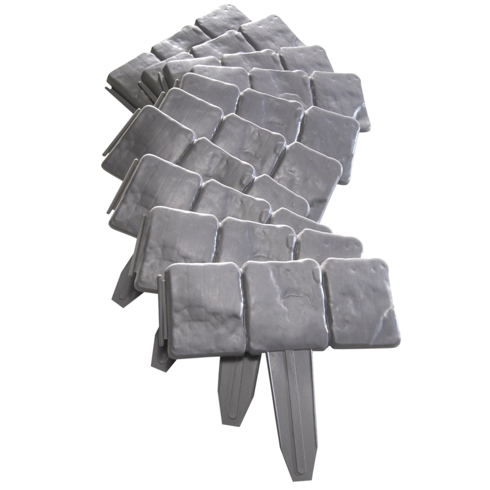 HTI-Living Rasenkante Rasenkante Steinoptik 10-teilig Nessa, LxH: 25x23 cm, Set, 10 Module, Beeteinfassung