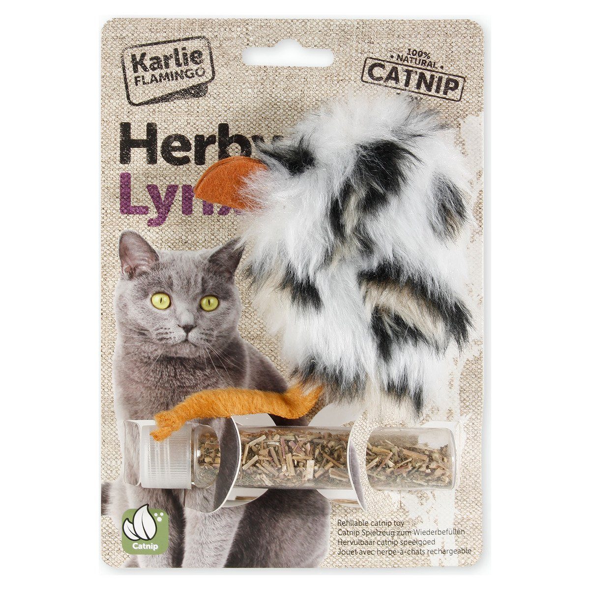 Karlie Tierkuscheltier Plüschmaus mit Katzenminze
