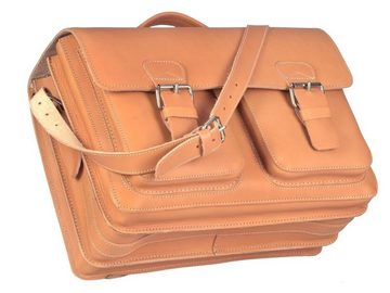 Ruitertassen Aktentasche »Classic Satchel«, 42 cm Lehrertasche mit 3 Fächern, auch als Rucksack zu tragen, dickes rustikales Leder