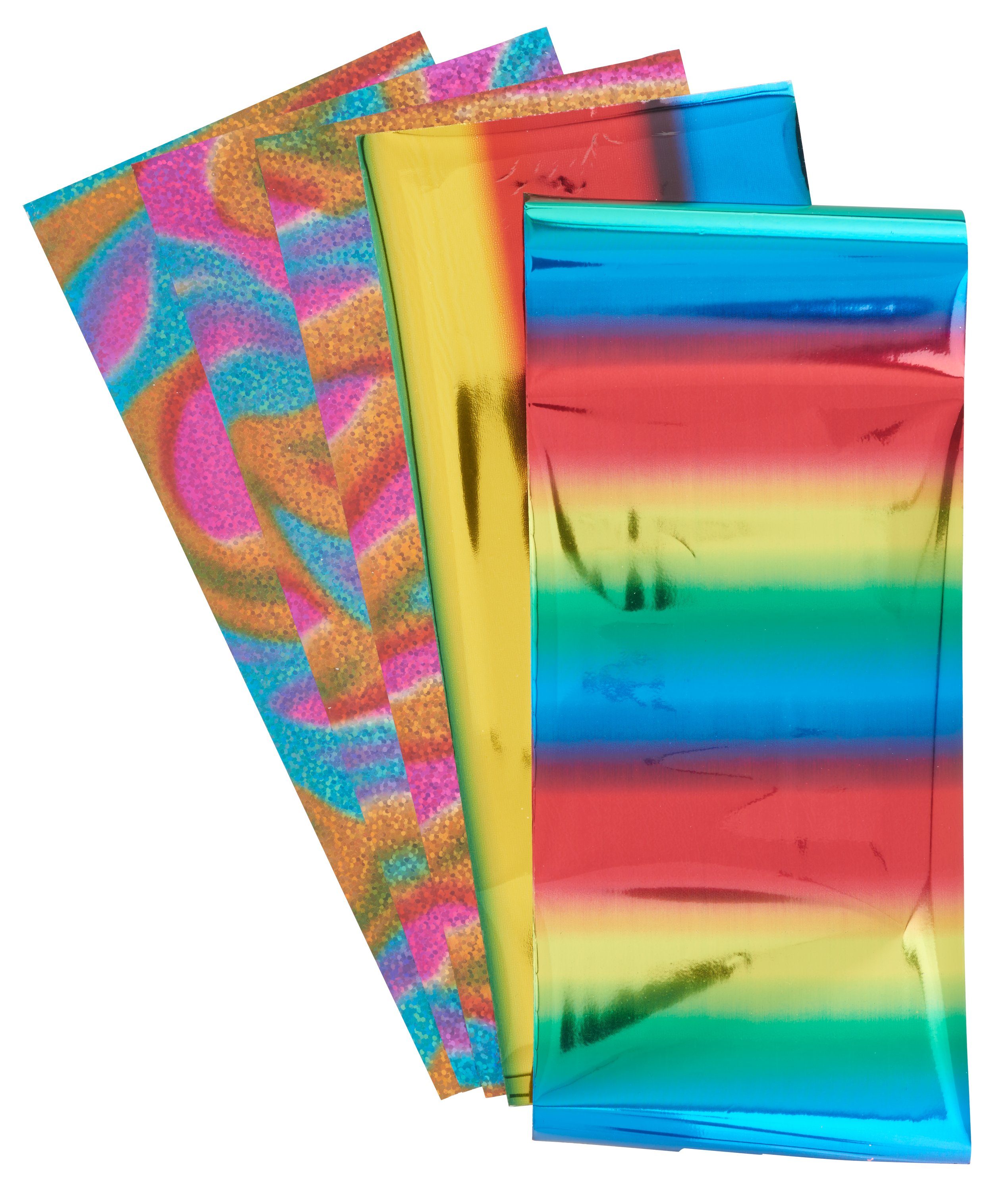 CREARTEC Dekorationsfolie Transferfolie Metallic, 6er-Set