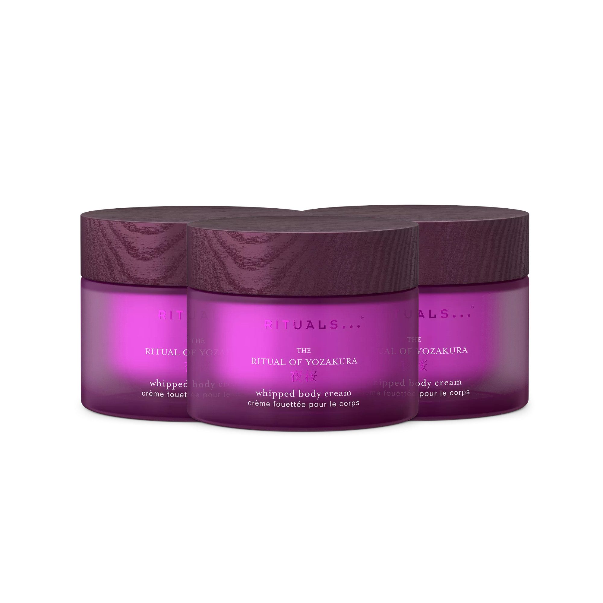 Rituals Körpercreme Rituals Yozakura Whipped Body Cream 3er Pack – 3×220 ml, 3-tlg., 3× Whipped Body Cream – reichhaltige Pflege mit Yozakura-Duft