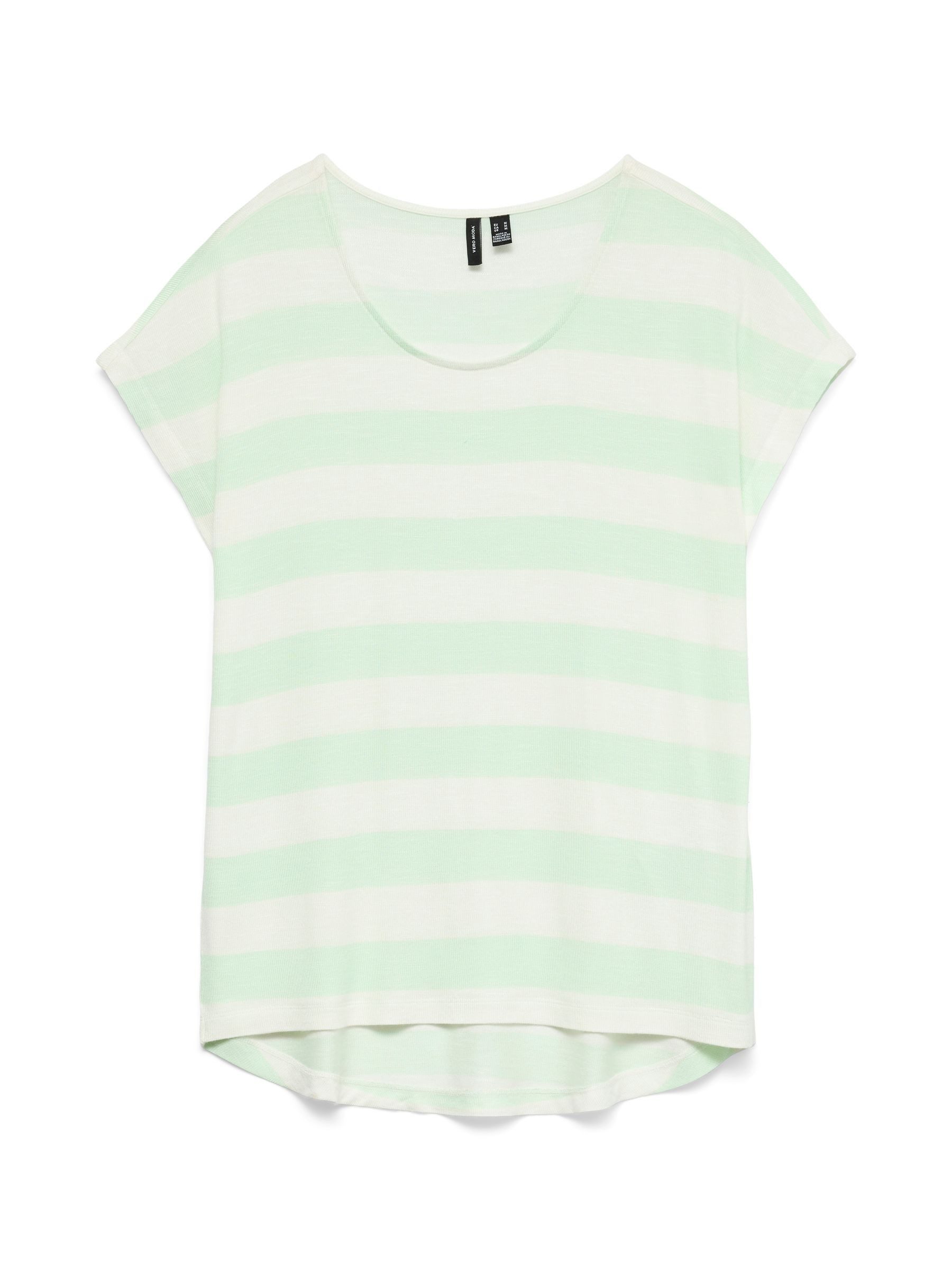 Vero Moda T-Shirt Gestreiftes mit Rundhalsausschnitt günstig online kaufen