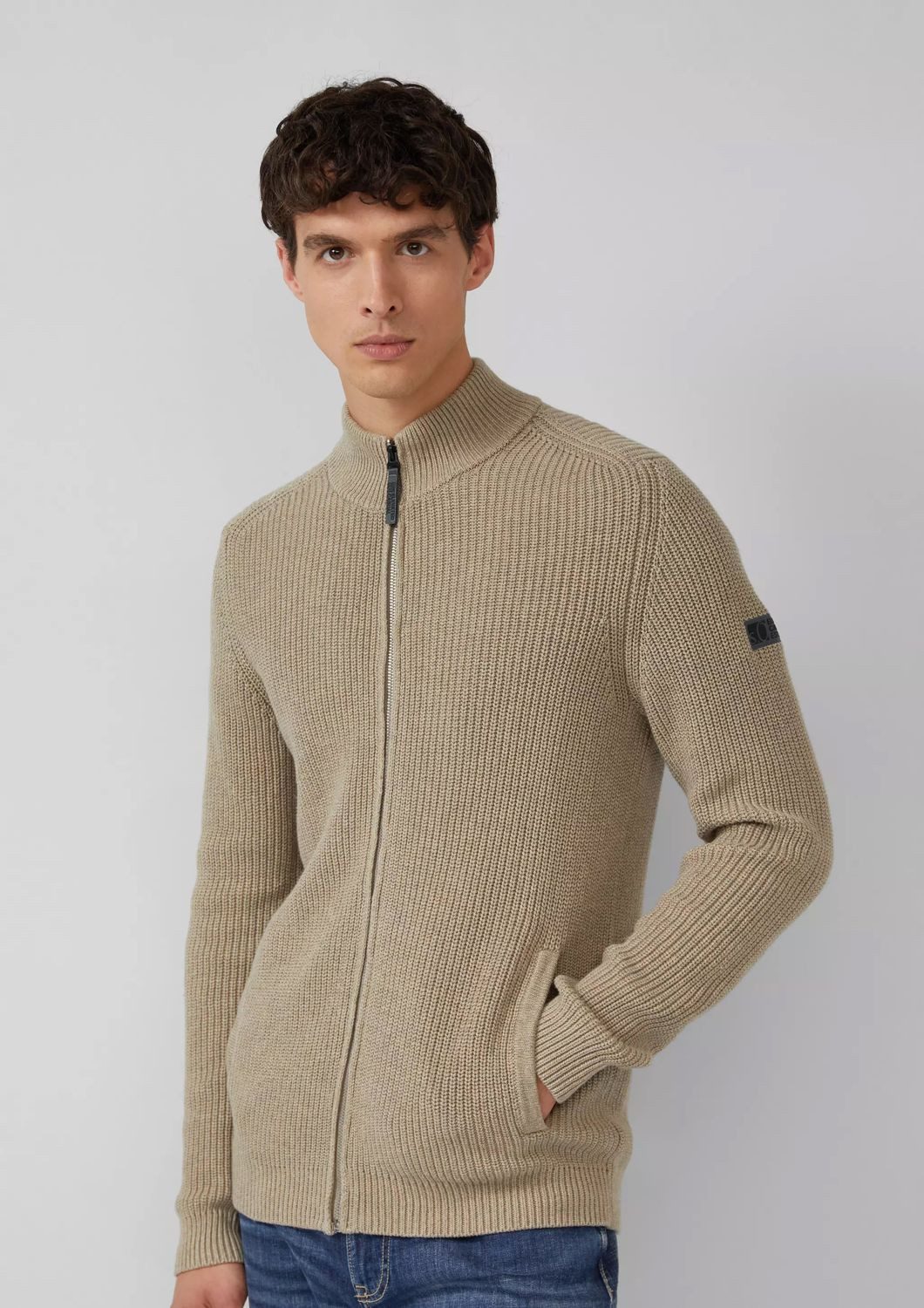 s.Oliver Strickjacke Basic (1-tlg) mit Eingrifftaschen und Reißverschluss günstig online kaufen