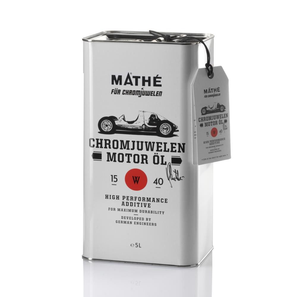 MATHY Motoröl MATHÉ Chromjuwelen Motor Öl 15W-40 5,0 l, (1-tlg), Mineralisches Motoröl