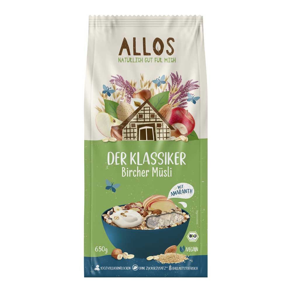 Allos Cerealien Hof Müsli - Bircher 650g