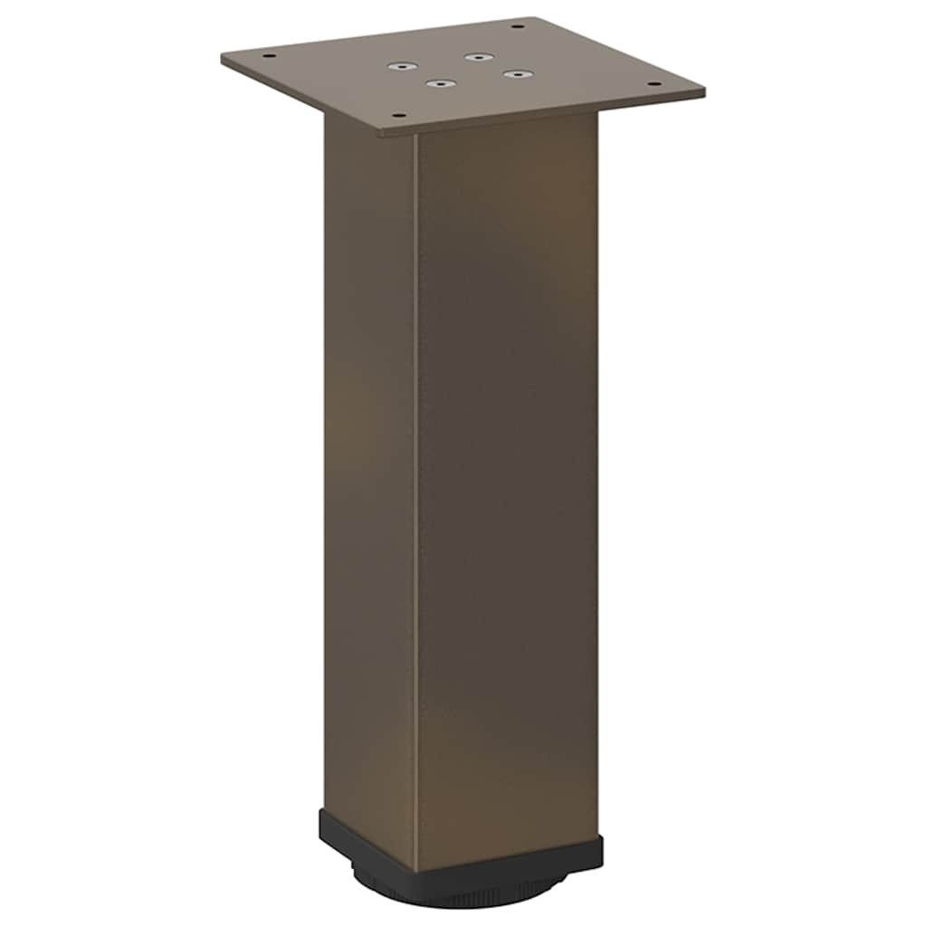 vidaXL Tischbein Couchtischbeine 4 Stk. Naturstahl 42-44 cm Stahl