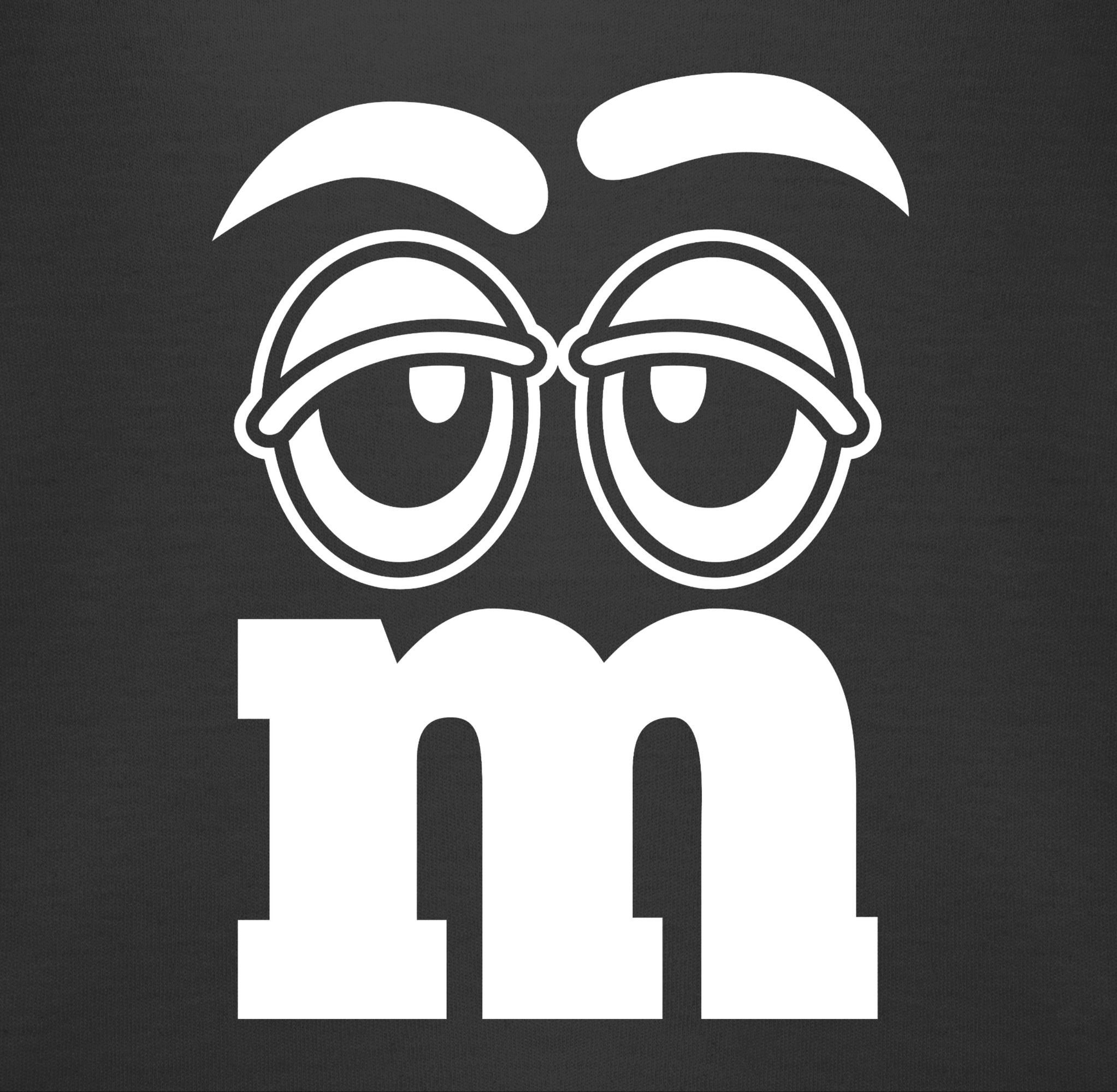 Fasching & Shirtracer Faschingskostüm M&M Aufdruck Karneval Gruppen Schwarz Gesicht Shirtbody 3
