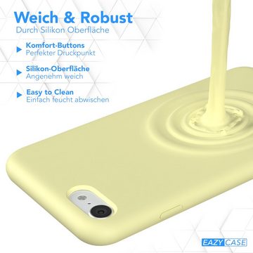 EAZY CASE Handyhülle Premium Case für iPhone SE 2022/2020, iPhone 8/7 4,7 Zoll, Slimcover Handy Softcase Silikon Schutzhülle mit Kameraschutz Gelb