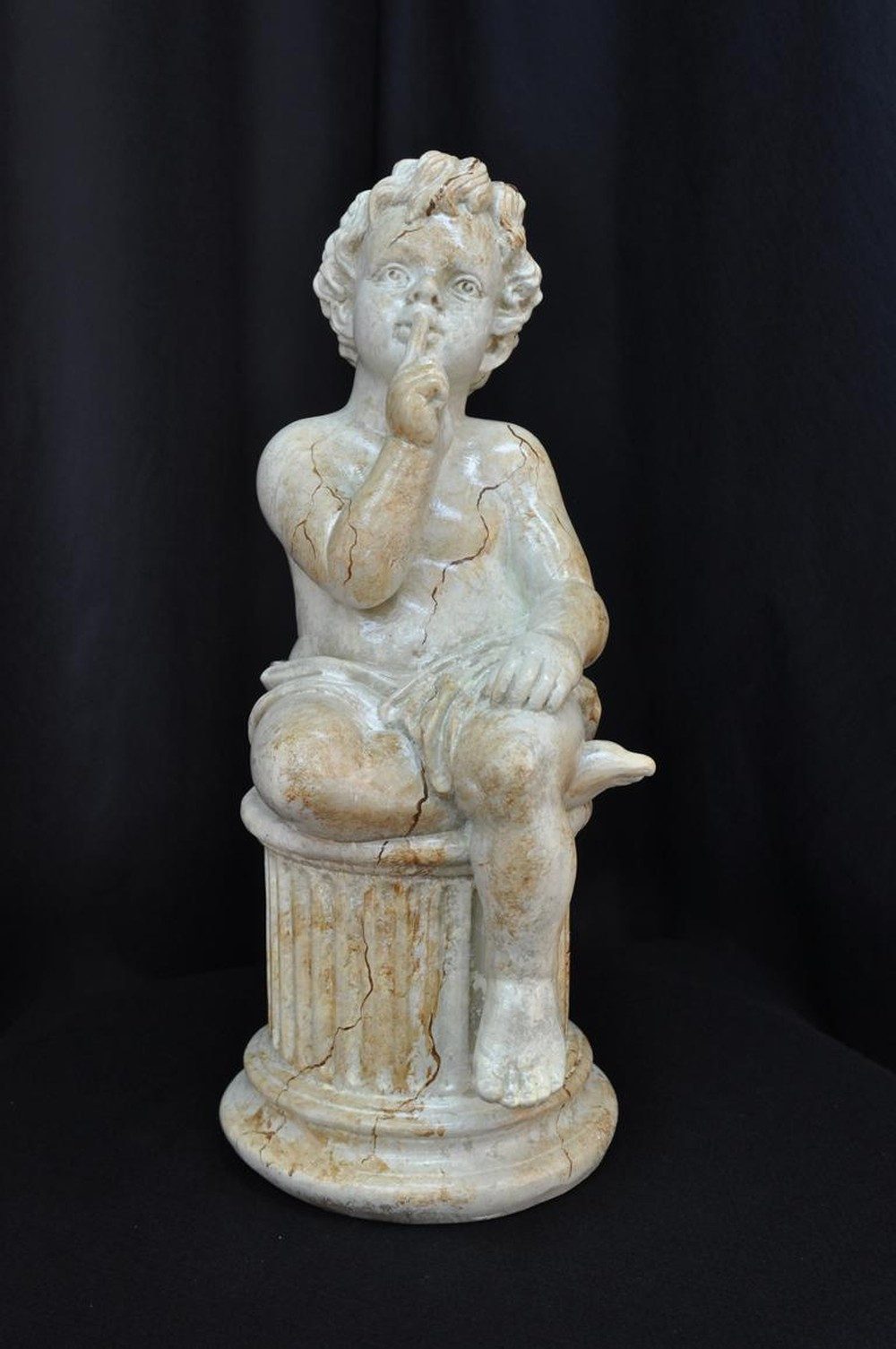 JVmoebel Engelfigur Engelsfigur aus weißem Stein im modernen Design, Made in Europa