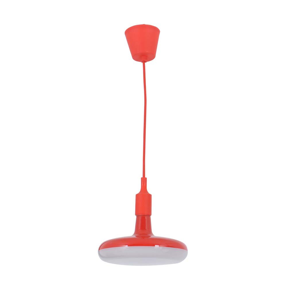 näve LED-Hängeleuchte, Leuchtmittel inklusive, Warmweiß, Hängelampe Pendelleuchte Wohnzimmerlampe rot Küchenlampe rund LED H