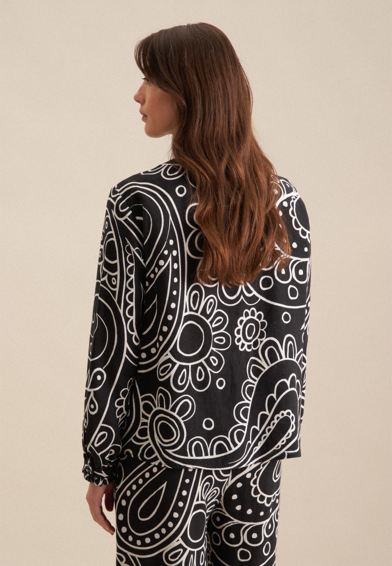 seidensticker Klassische Bluse Schwarze Rose Langarm günstig online kaufen