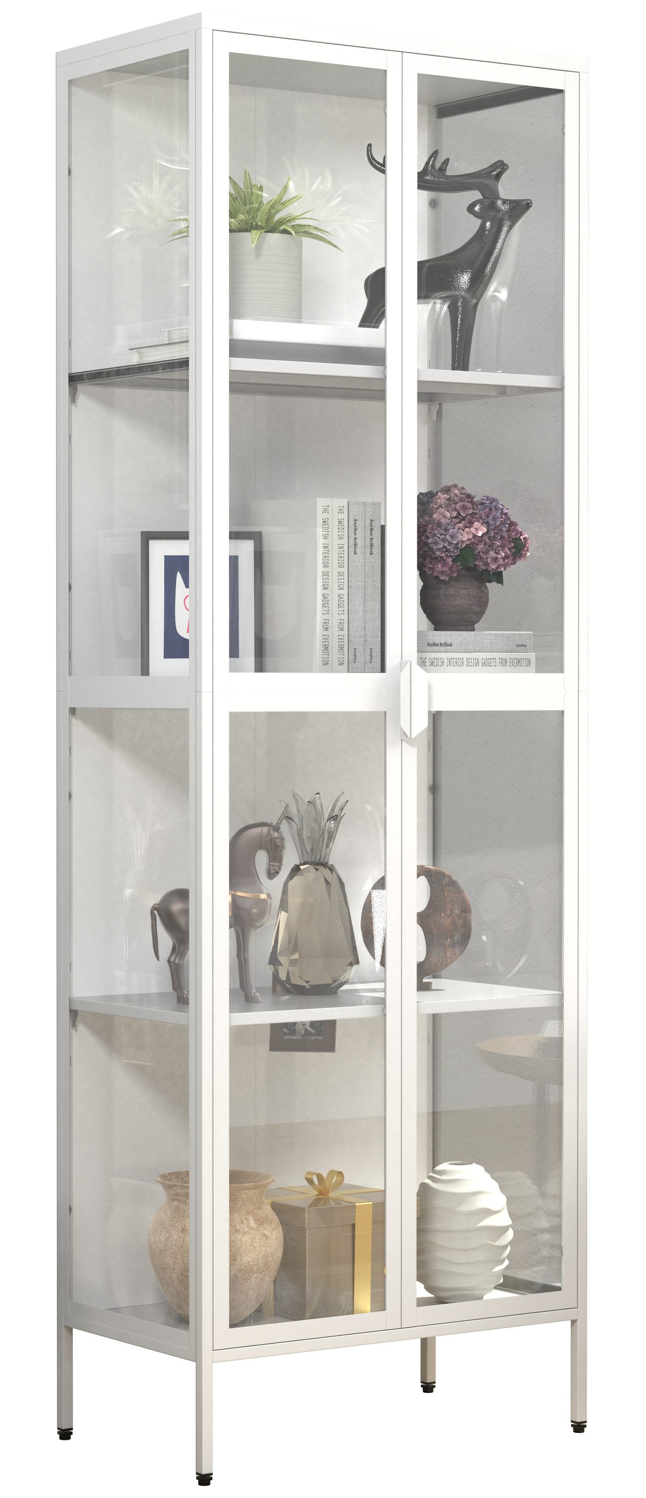 VCM Standvitrine Stahl Standvitrine Vitrine Schaukasten günstig online kaufen