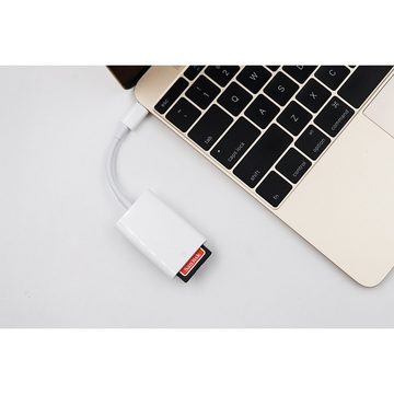 Bolwins D65 USB-C auf SD Kartenleser Speicherkarte OTG Kartenlesegerät Kabel Computer-Adapter