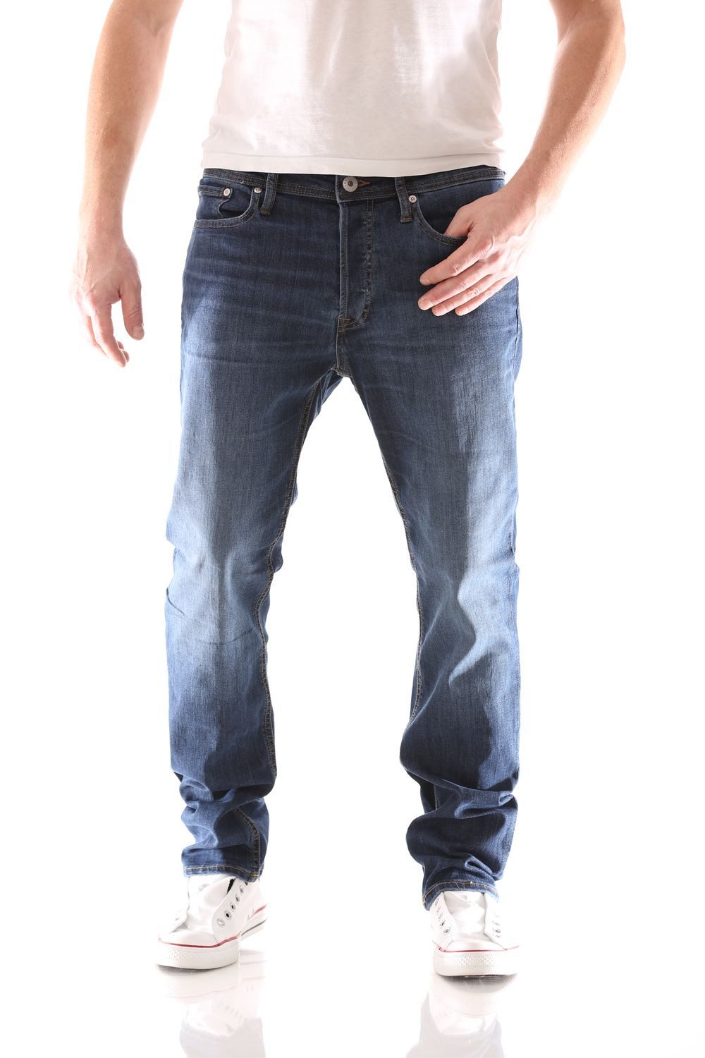 Slim-fit-Jeans Jack & Jones Tim Original Slim Herren Jeans