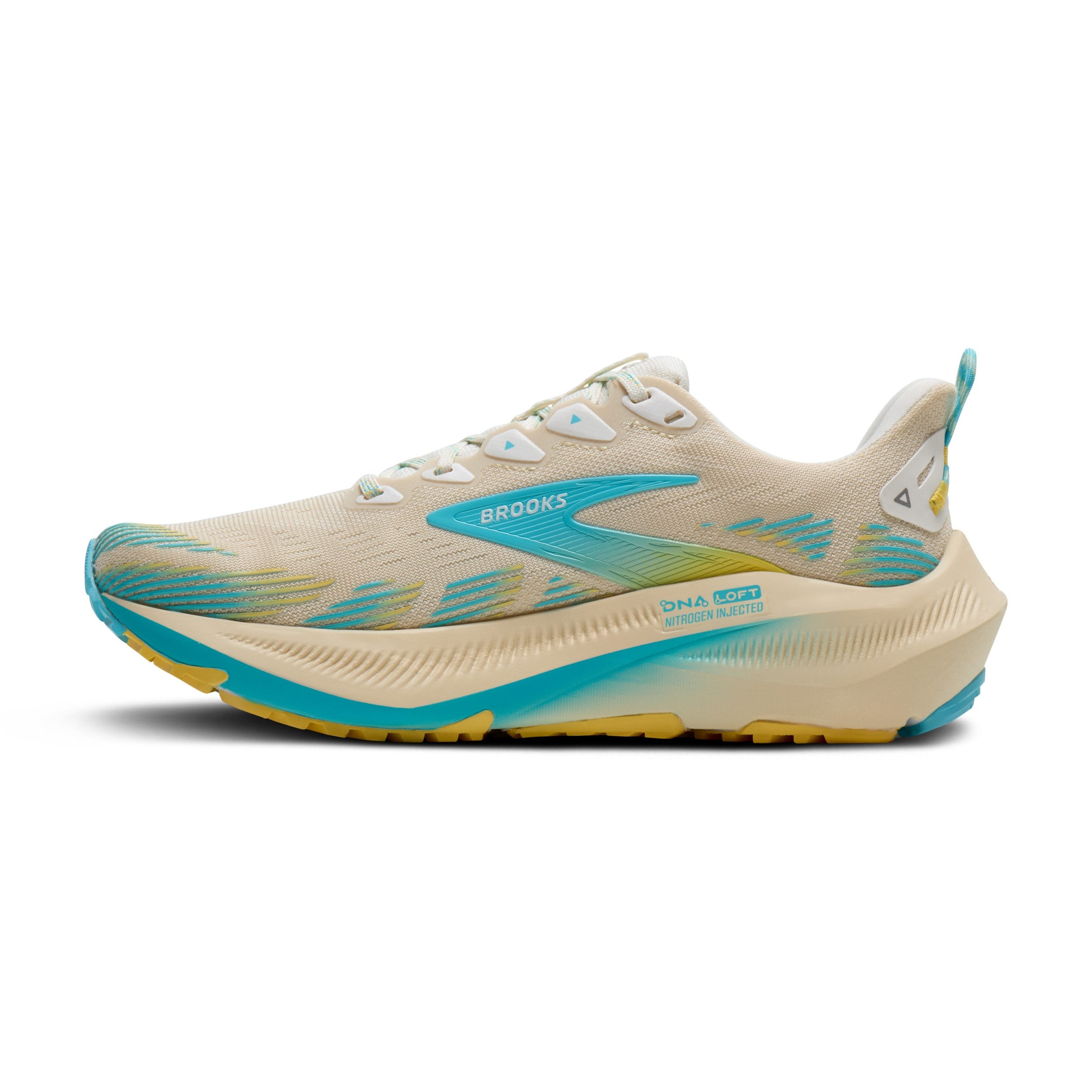 Brooks Ghost Trail - Damen Trailrunningschuh - Sand/Star White/Golden Hour Laufschuh