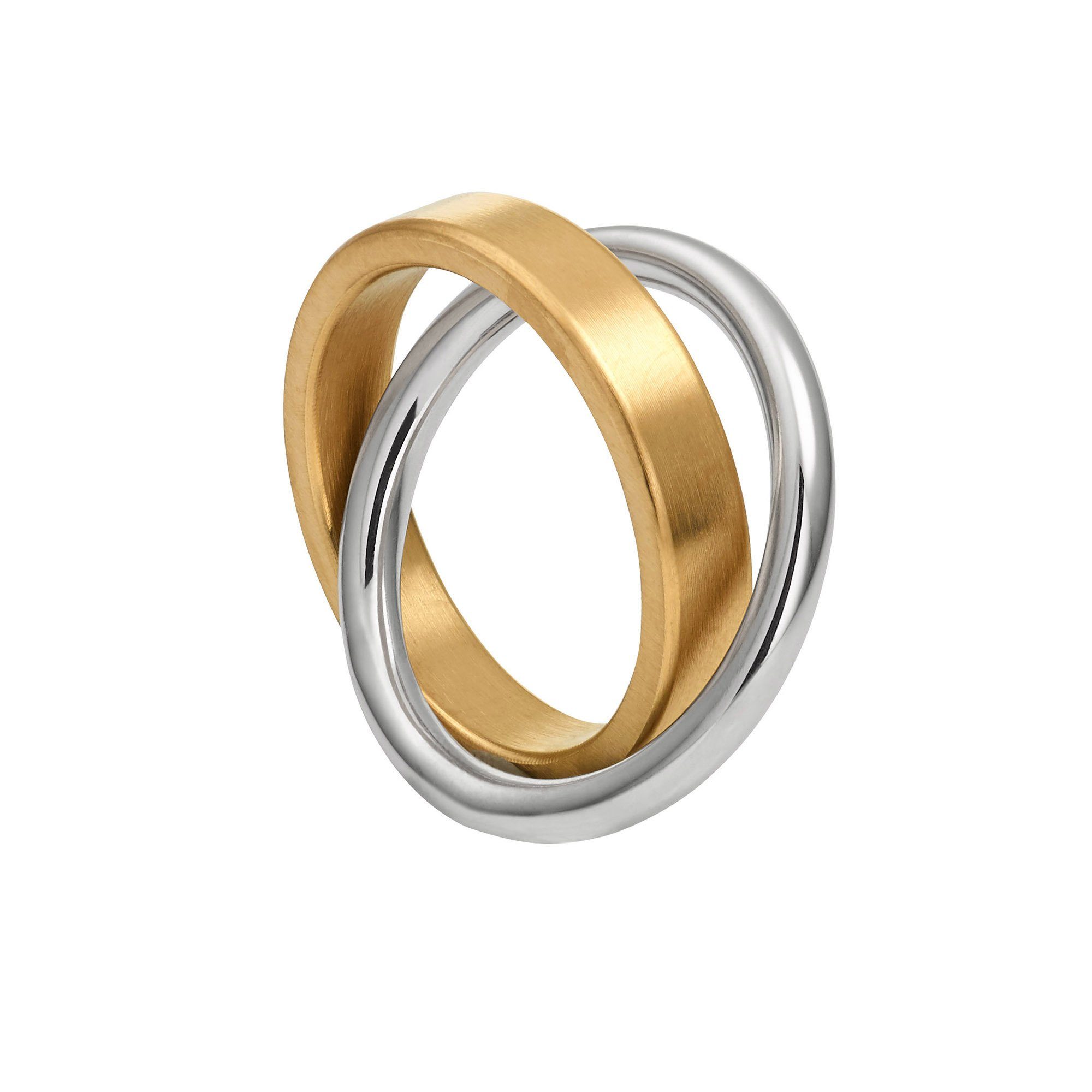 Wickelring Heideman 2 in1 Geschenkverpackung), rose inkl. Fingerring 1-tlg., bicolor Duplex goldfarben ring (Ring,