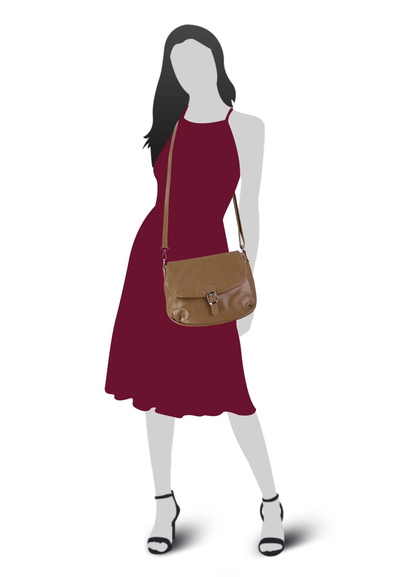 Samantha Look Umhängetasche, echt Leder, Made günstig online kaufen