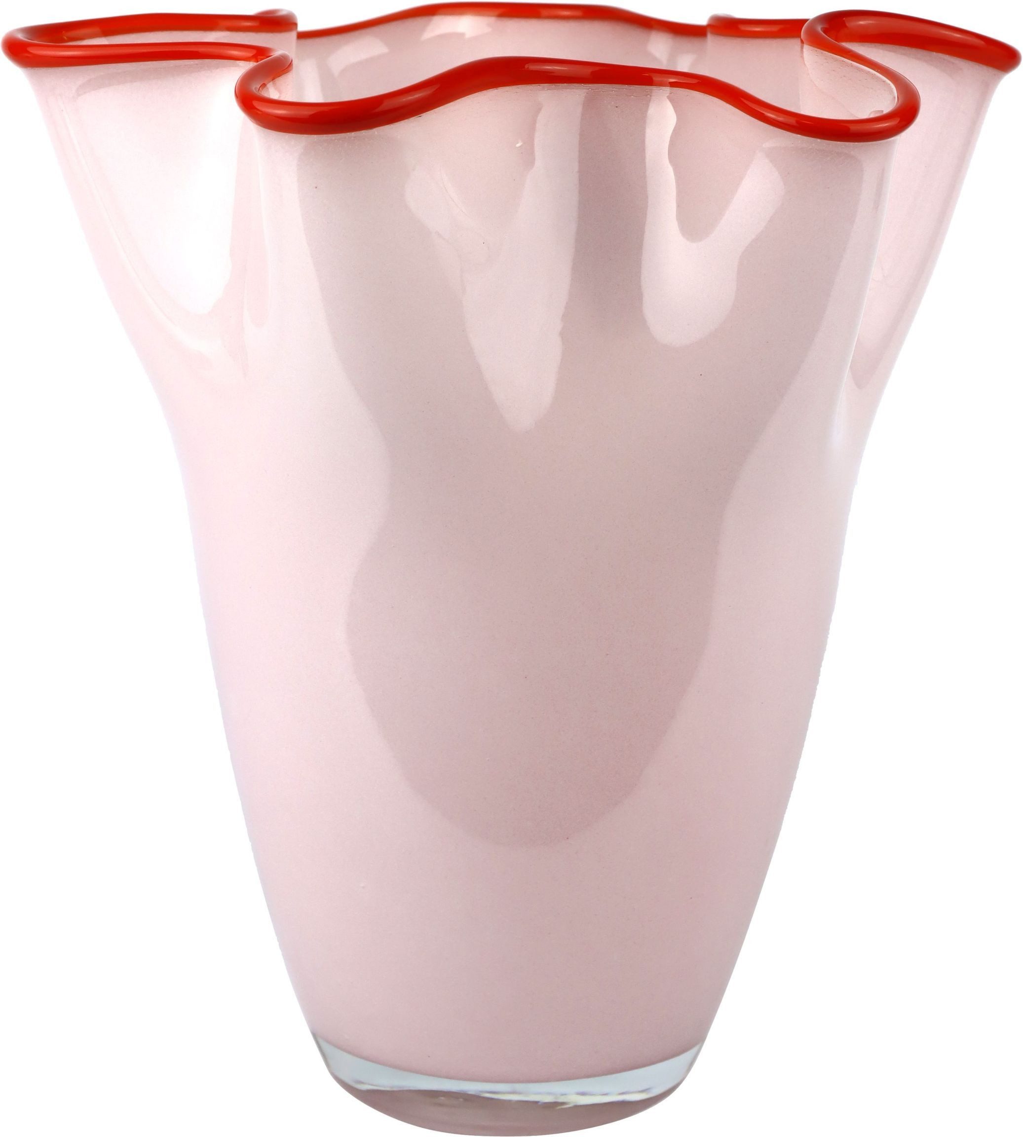 FURNARO Dekovase (1 St), Jugendstil-Silhouette mit farbigem Akzent