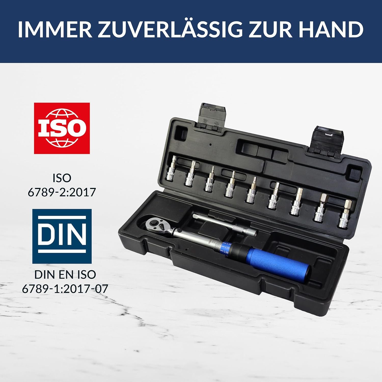 NTG Nutzfahrzeug Technik GmbH Drehmomentschlüssel 1/4 5-25 Nm Ratsche Drehmoment Werkzeug Fahrrad