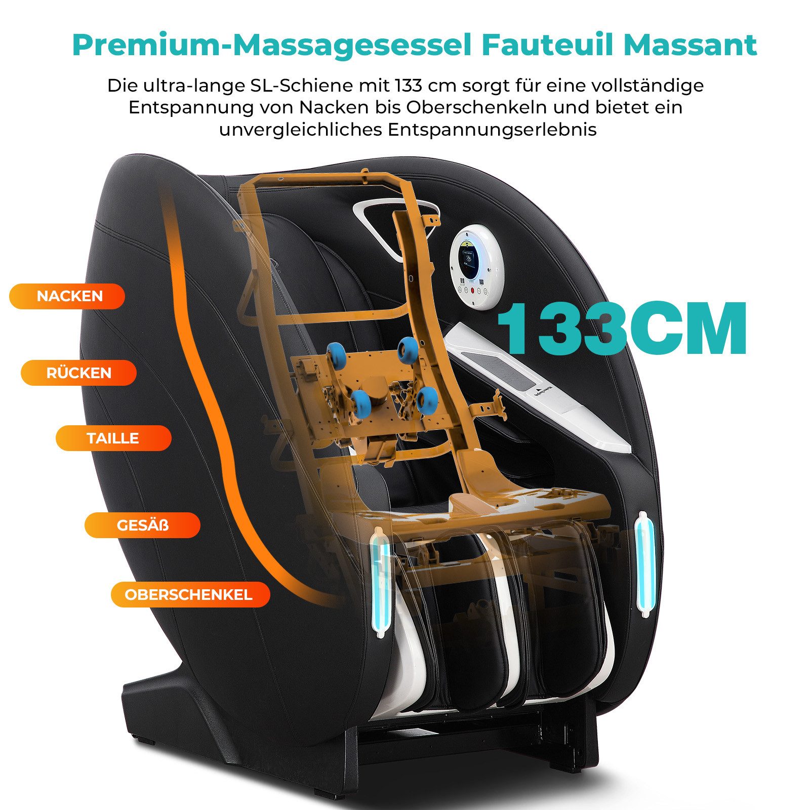 NAIPO Massagesessel AUTOMATEN-MASSAGESESSEL, NFC/RFID-KARTENZAHLUNGSSYSTEM
