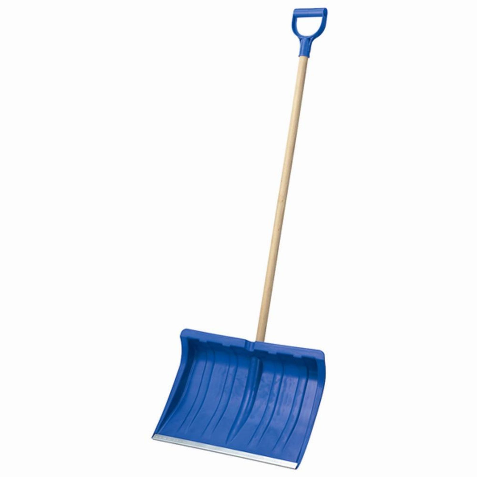 turk Schneeschieber Schneeschieber mit Alukante, blau, 50cm Kunststoff mit Stiel