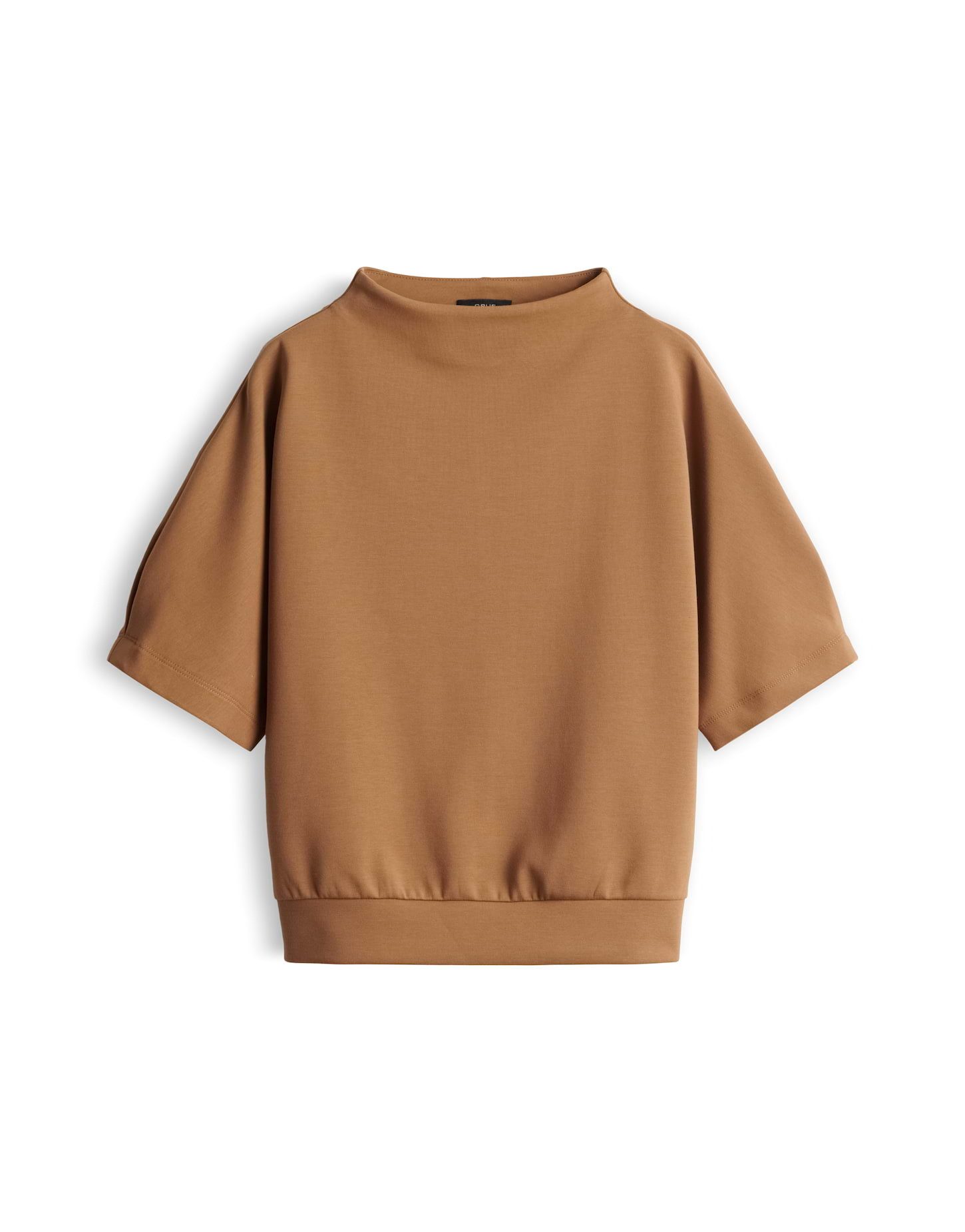 OPUS Sweatshirt Sweattop mit Funnel Neck Cleane Form mit modernem Detail