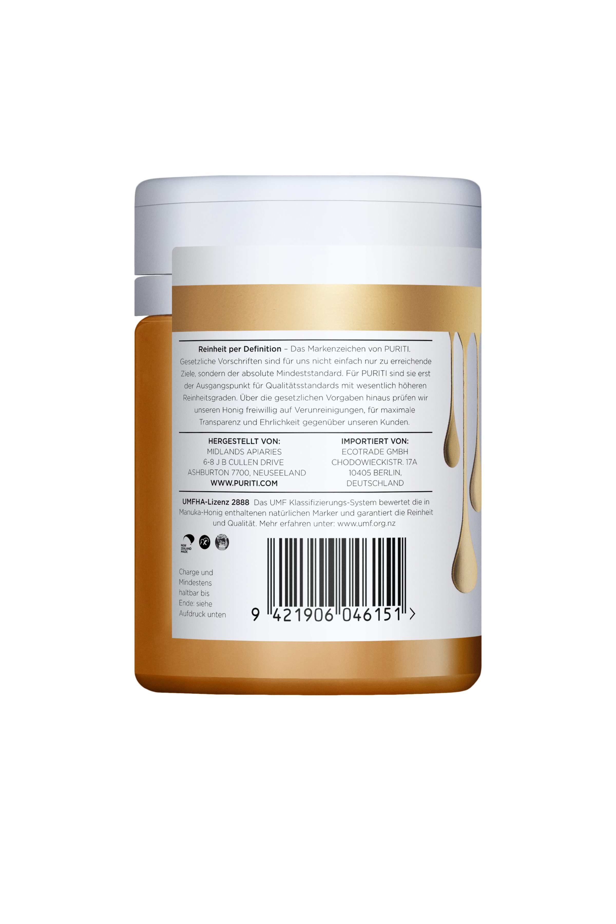 PURITI Honig Manuka-Honig MGO 550+, 250 g
