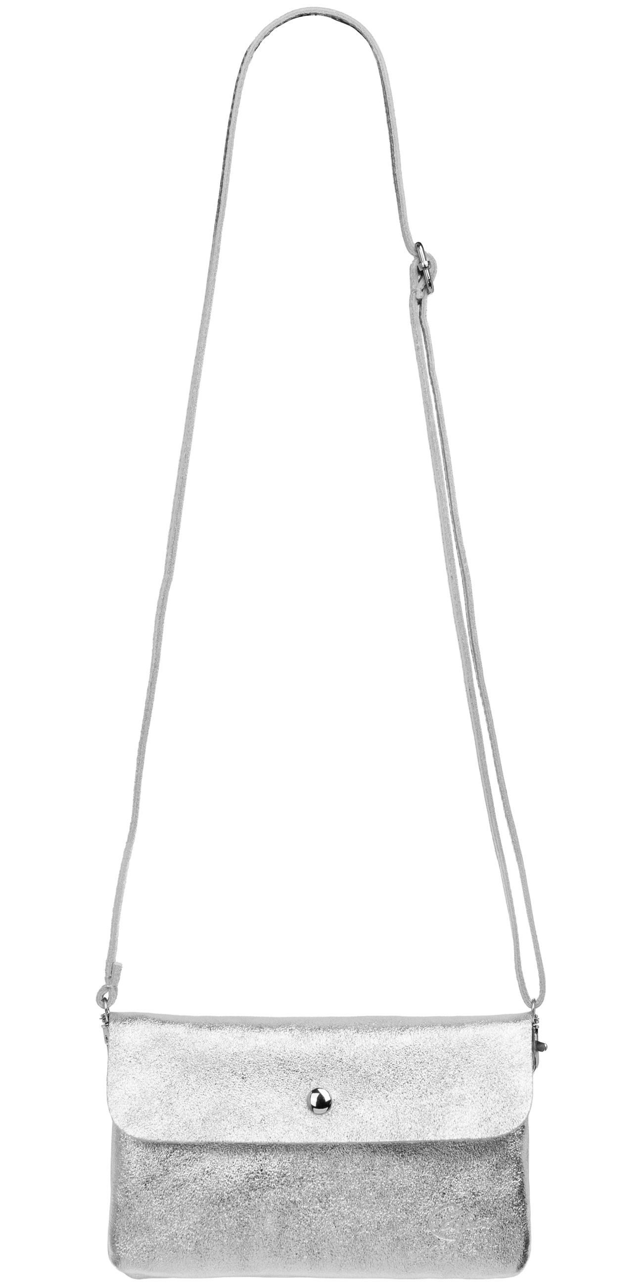 Caspar Umhängetasche Mini Leder Clutch Damen Handtasche - CLASSIC LINE - Mo günstig online kaufen