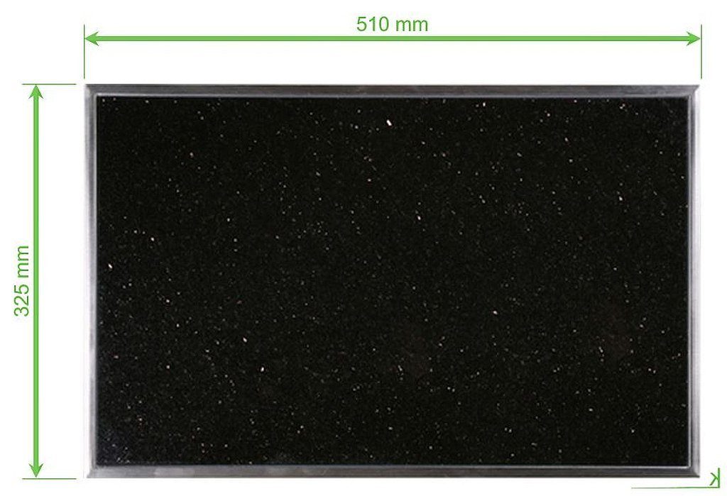 Quellmalz Schneidebrett Granitfeld Galaxy Star die in Arbeitsplatte Edelstahlrahmen Einbau