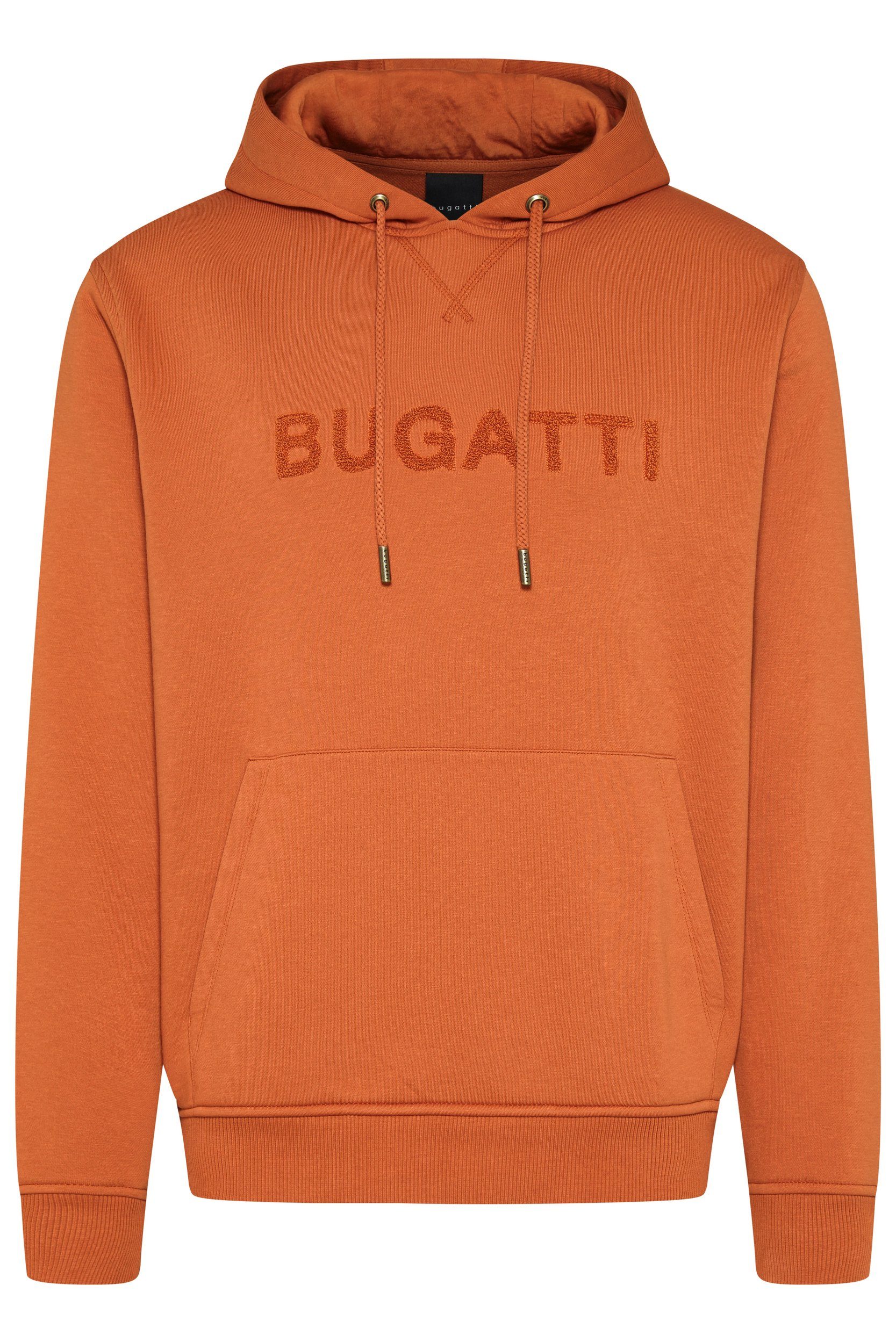 orange Sweatshirt mit Logo-Print bugatti