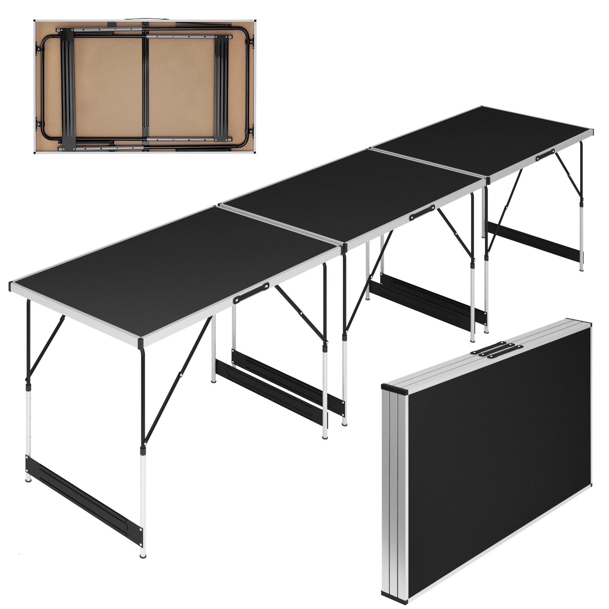 MIADOMODO Klapptisch Multifunktionstisch Tapeziertisch 3er Set günstig online kaufen