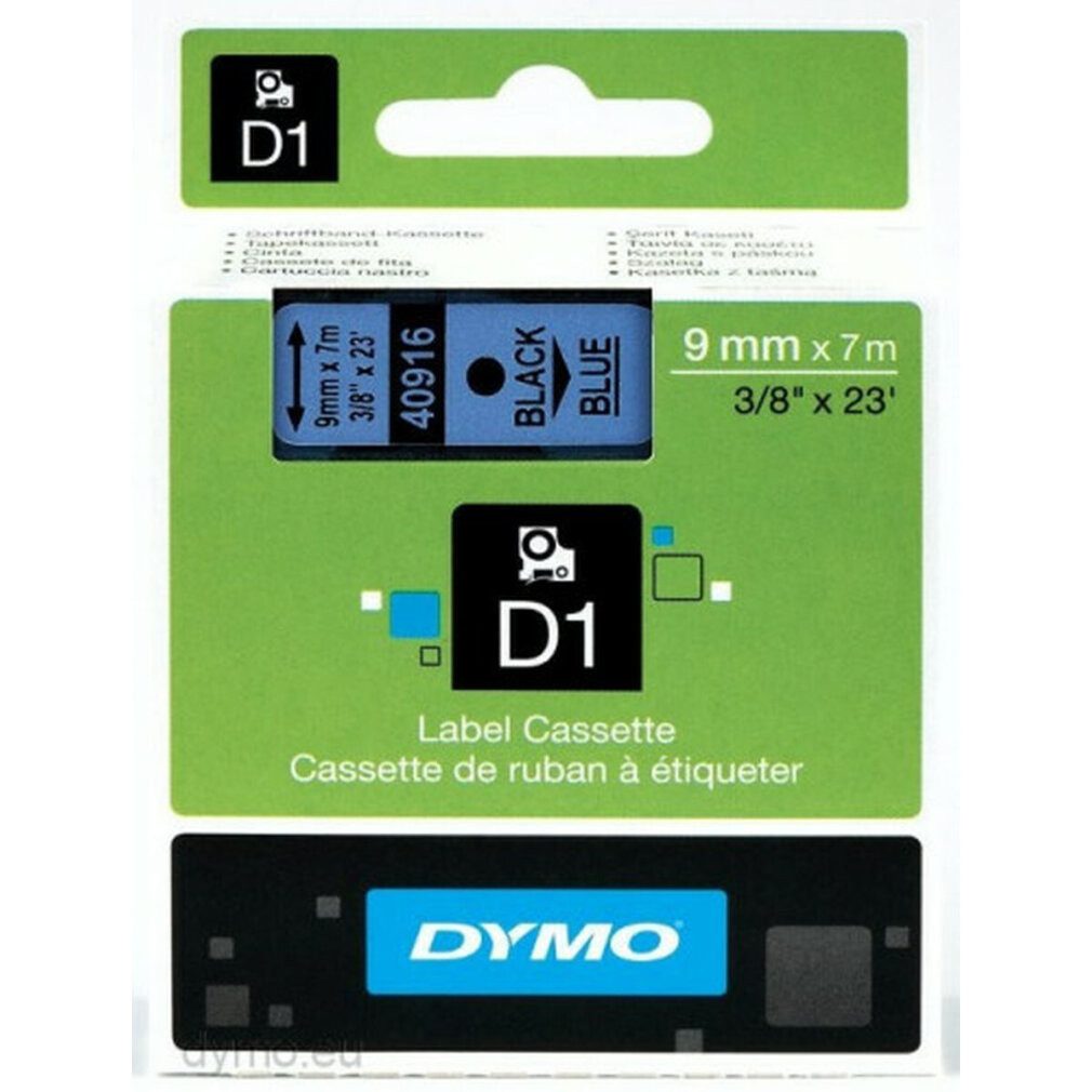 Thumbnail - DYMO Druckerband Schriftband 40916 Black Schwarz Blue (S0720710)