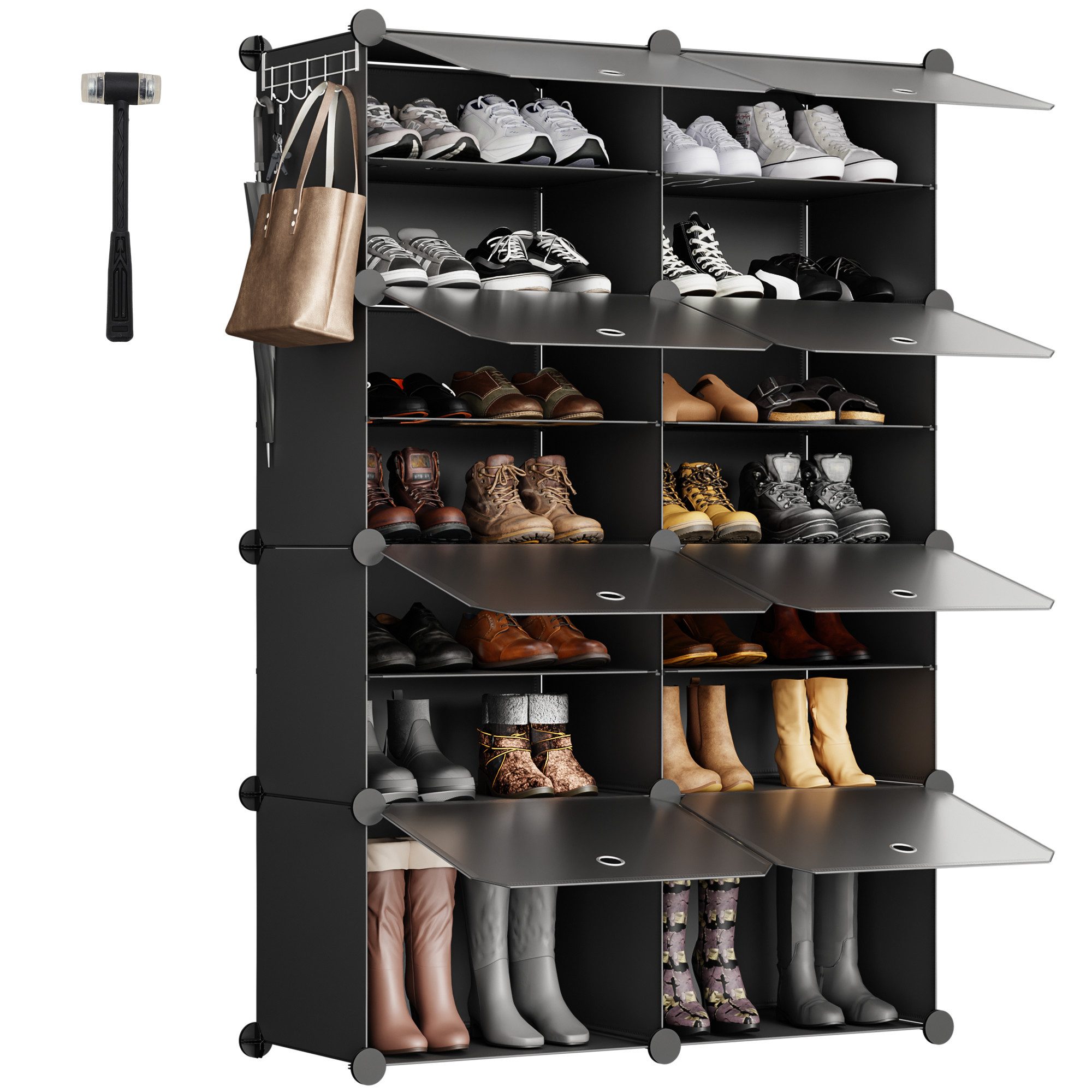 Sekey Schuhregal Schuhregal Schuhschrank Schuh-Organizer Stecksystem DIY-Re günstig online kaufen