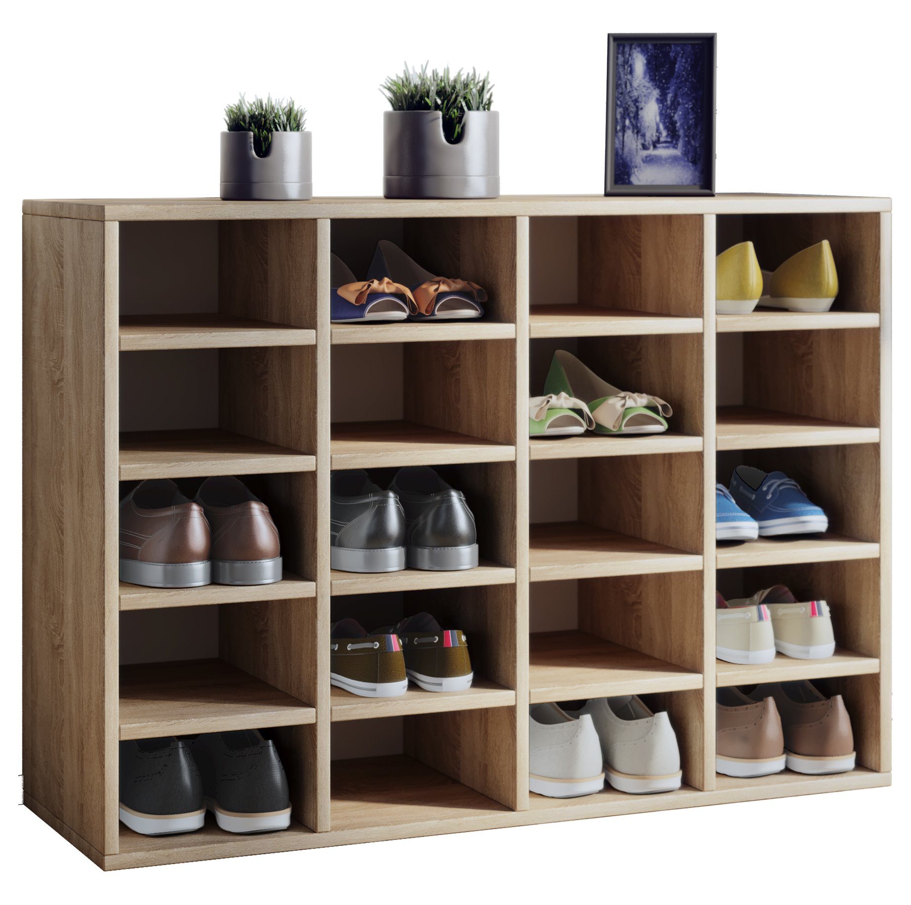 VCM Schuhregal Holz Regal Schuhschrank Schuhregal günstig online kaufen
