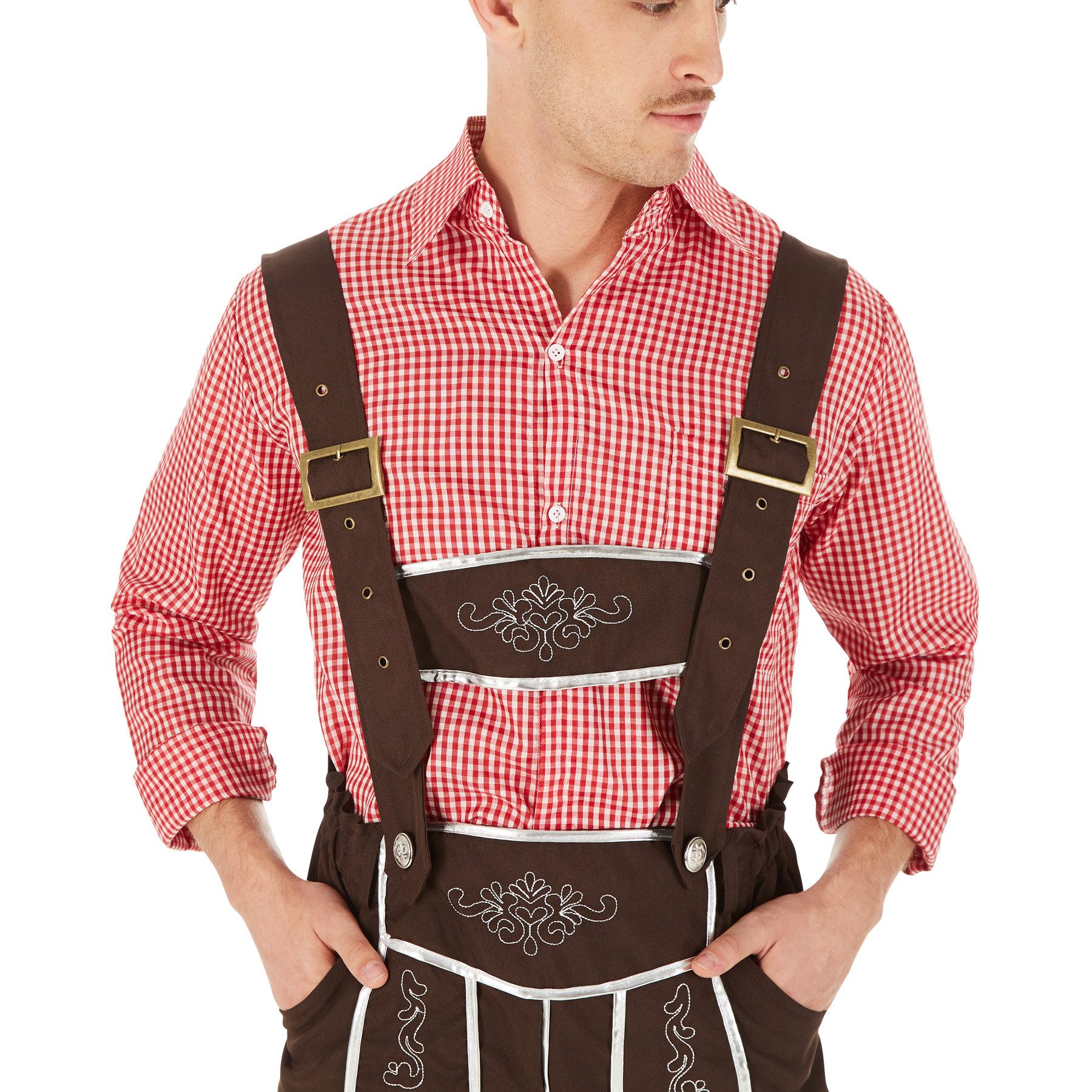 dressforfun Kostüm Herrenkostüm Trachten Set München, Schicke Trachtenhose