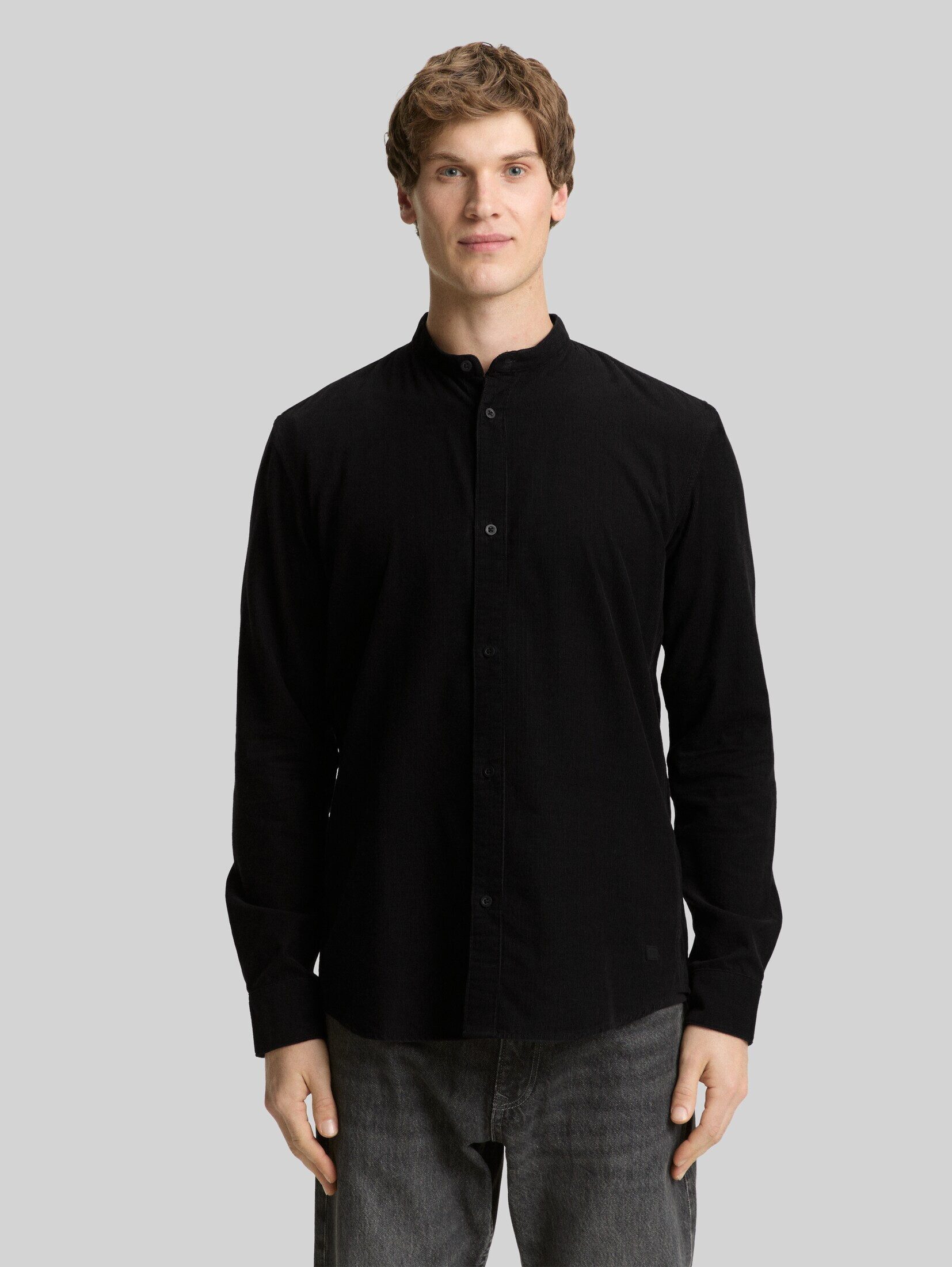 TOM TAILOR Denim Langarmhemd Blusen & Shirts Basic Fit Cordhemd