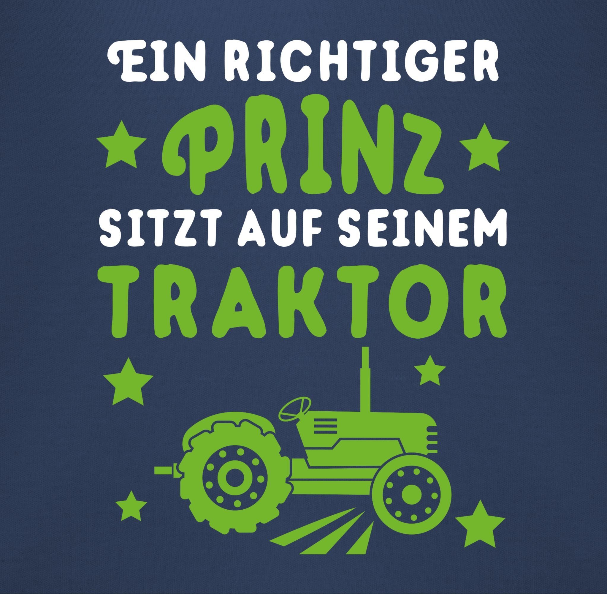 seinem Shirtracer Blau auf sitzt Prinz Traktor Ein Navy richtiger Lätzchen Traktor, 1