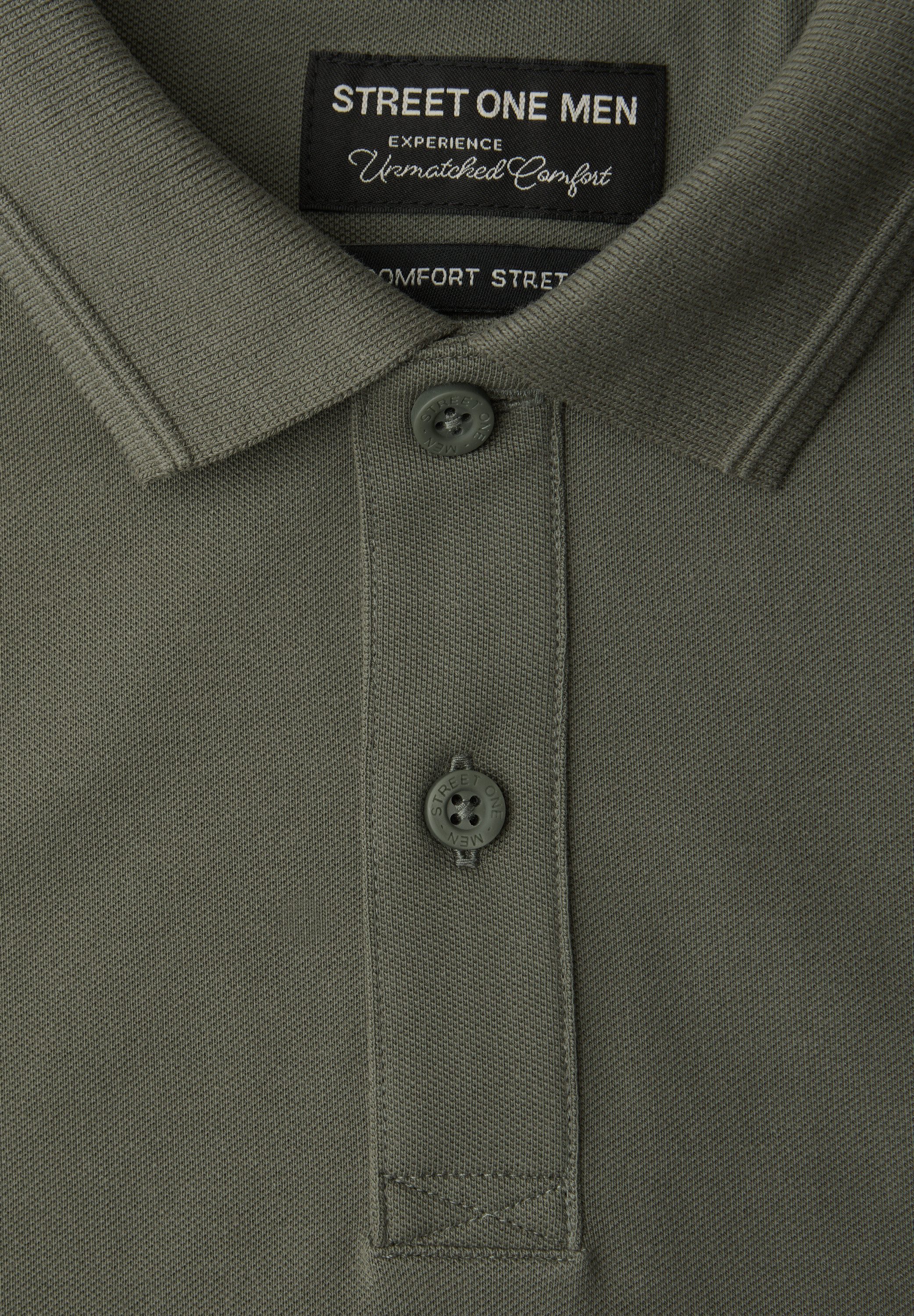 STREET ONE MEN Poloshirt aus Baumwolle mit Stretchante – Bild 5 von 5
